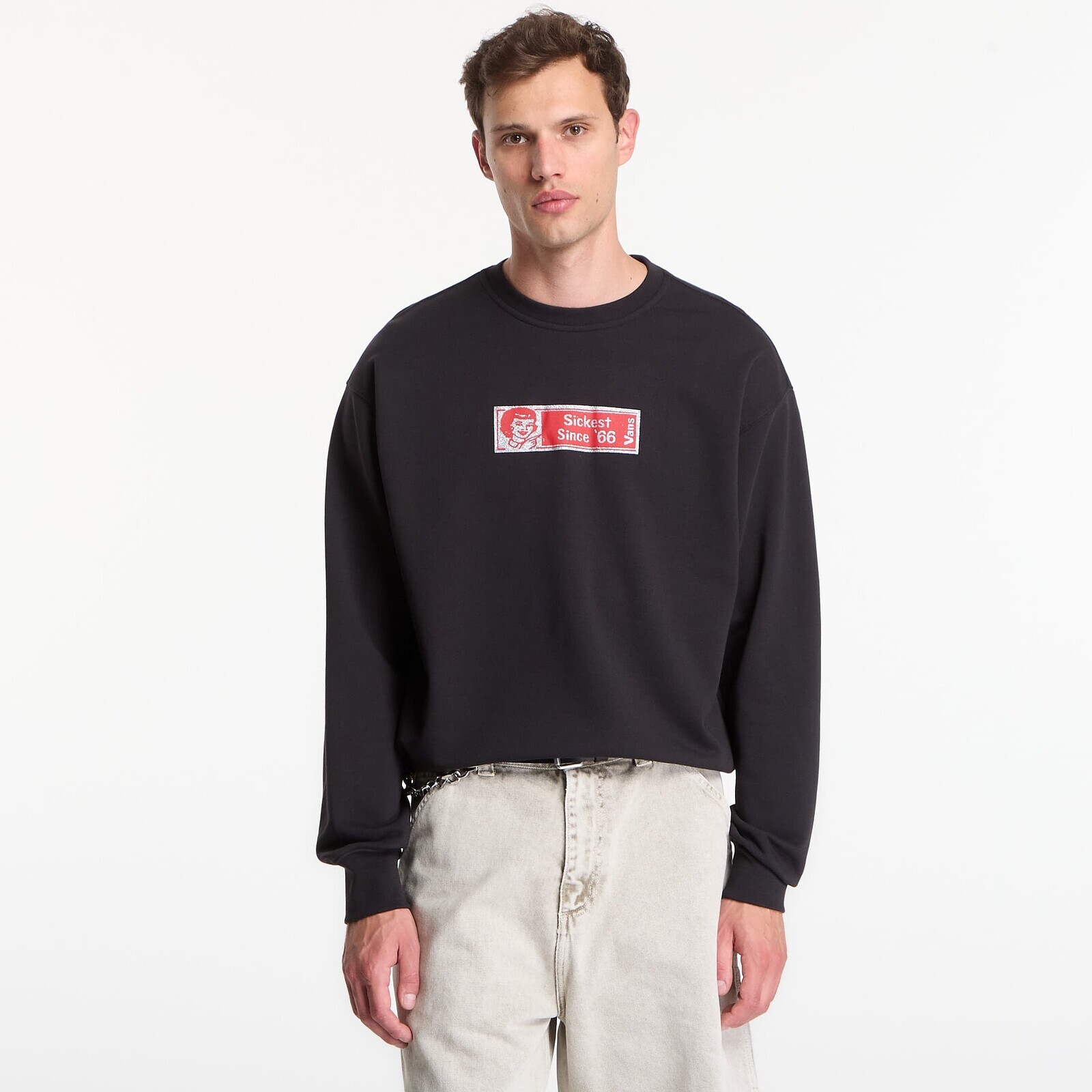 Sweatshirt Vans Sickest 66 Crew Black L