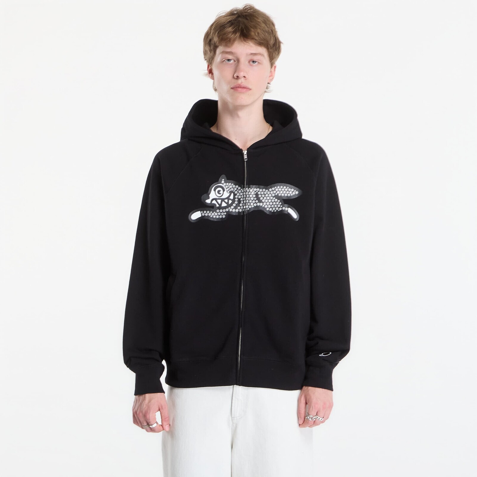 Sweatshirt Billionaire Boys Club Icecream Glitter Running Dog Zip Through Hood Black M