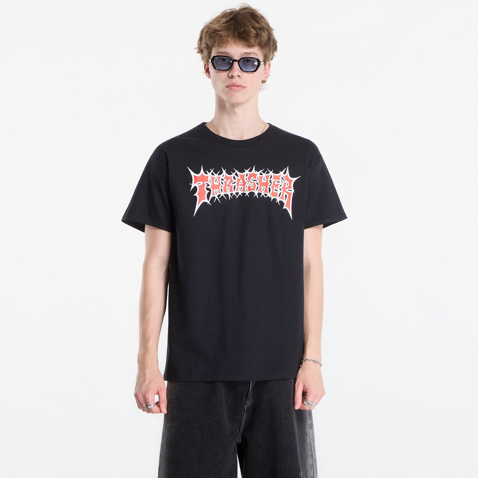 T-shirt Thrasher Spikey T-Shirt Black XL