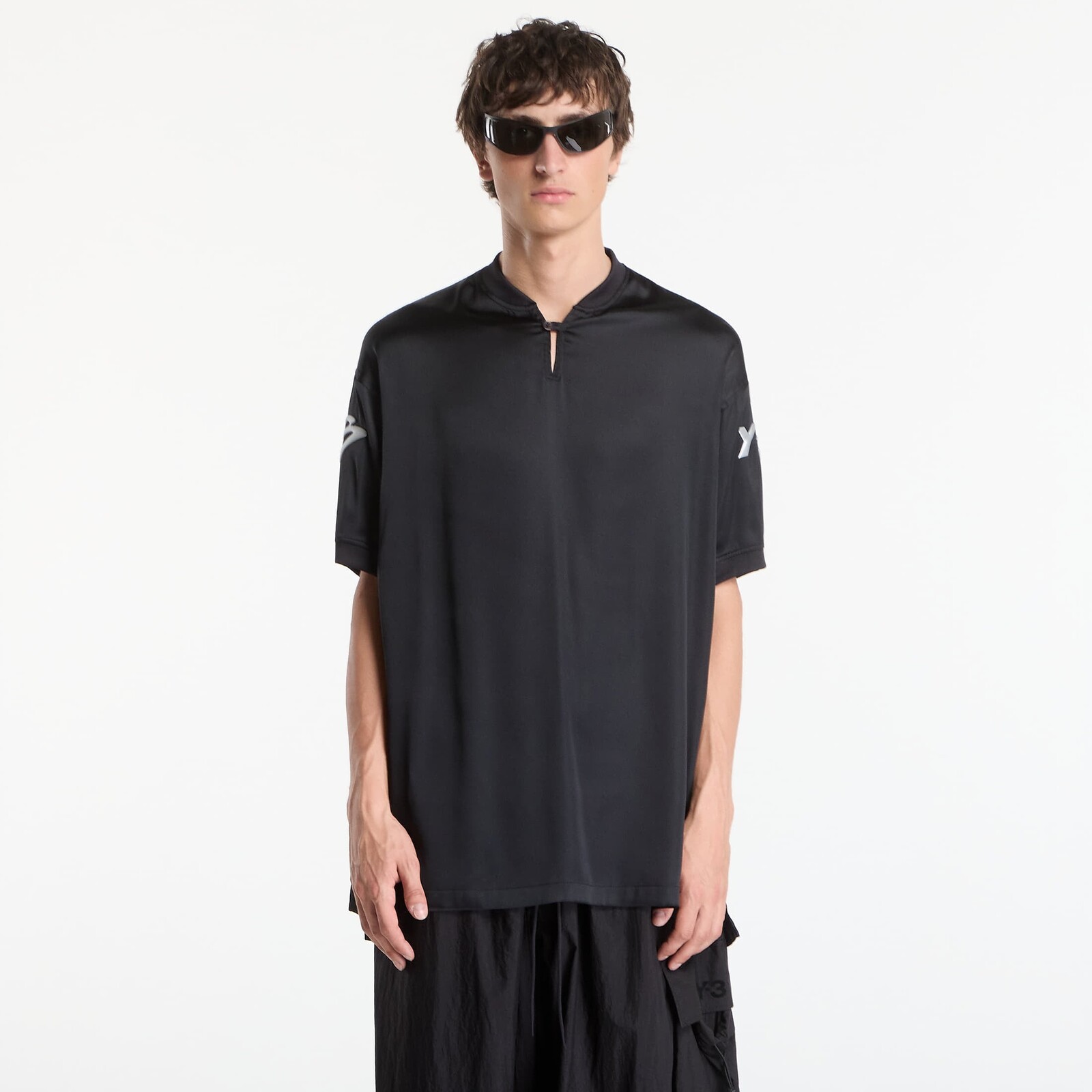 Y-3 Liquid Logo Satin Jersey Black XL