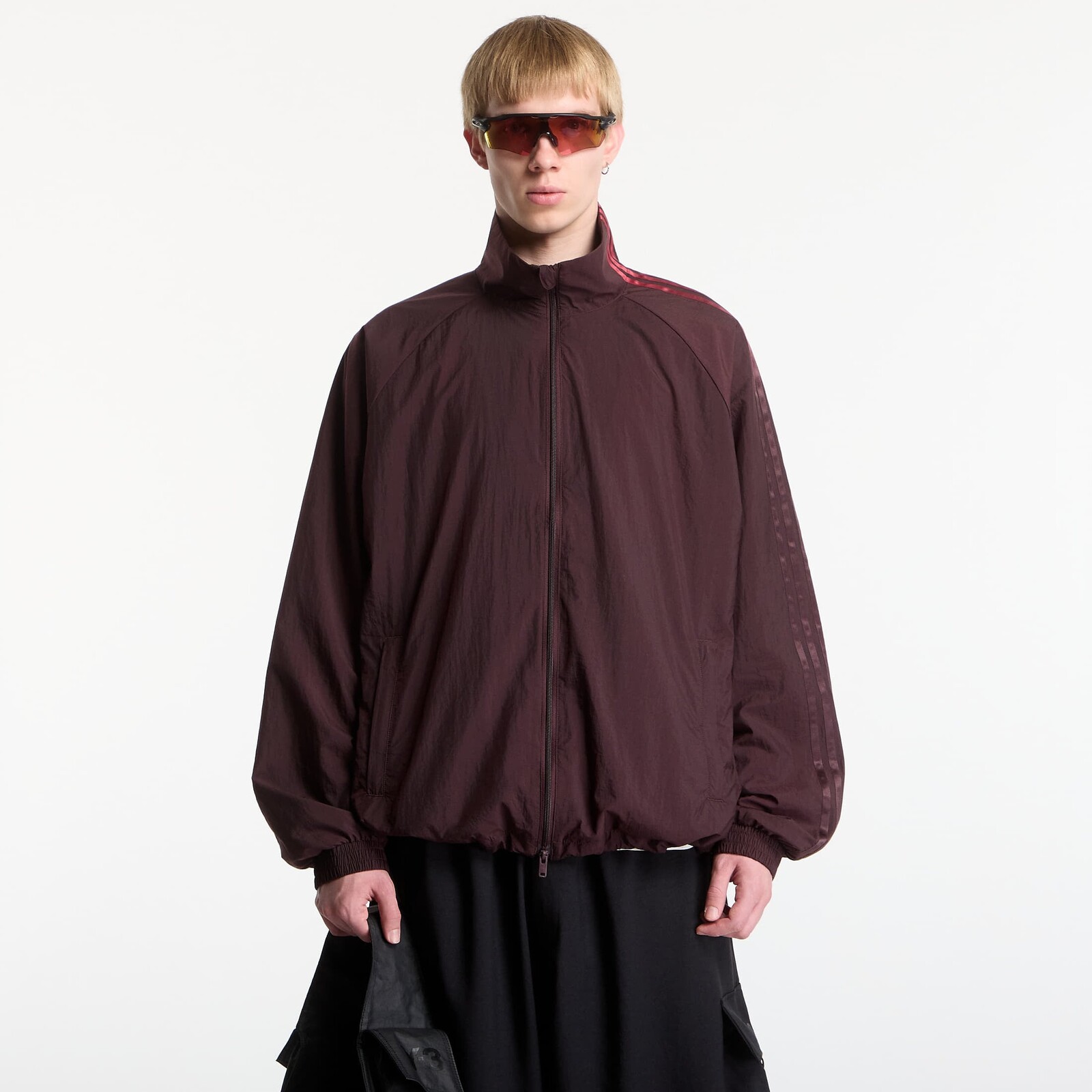 Jacket Y-3 Gradient 3 Stripes Nylon Track Top Night Red S