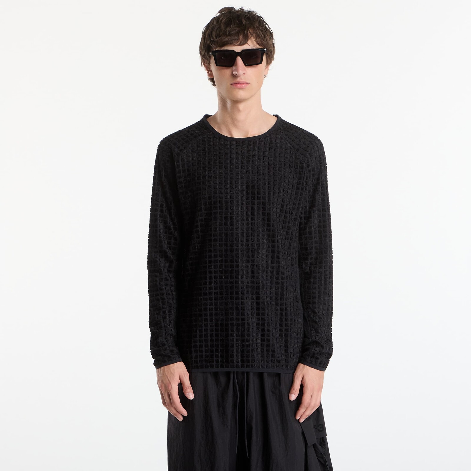 T-shirt Y-3 Running Reversible Long Sleeve Black L