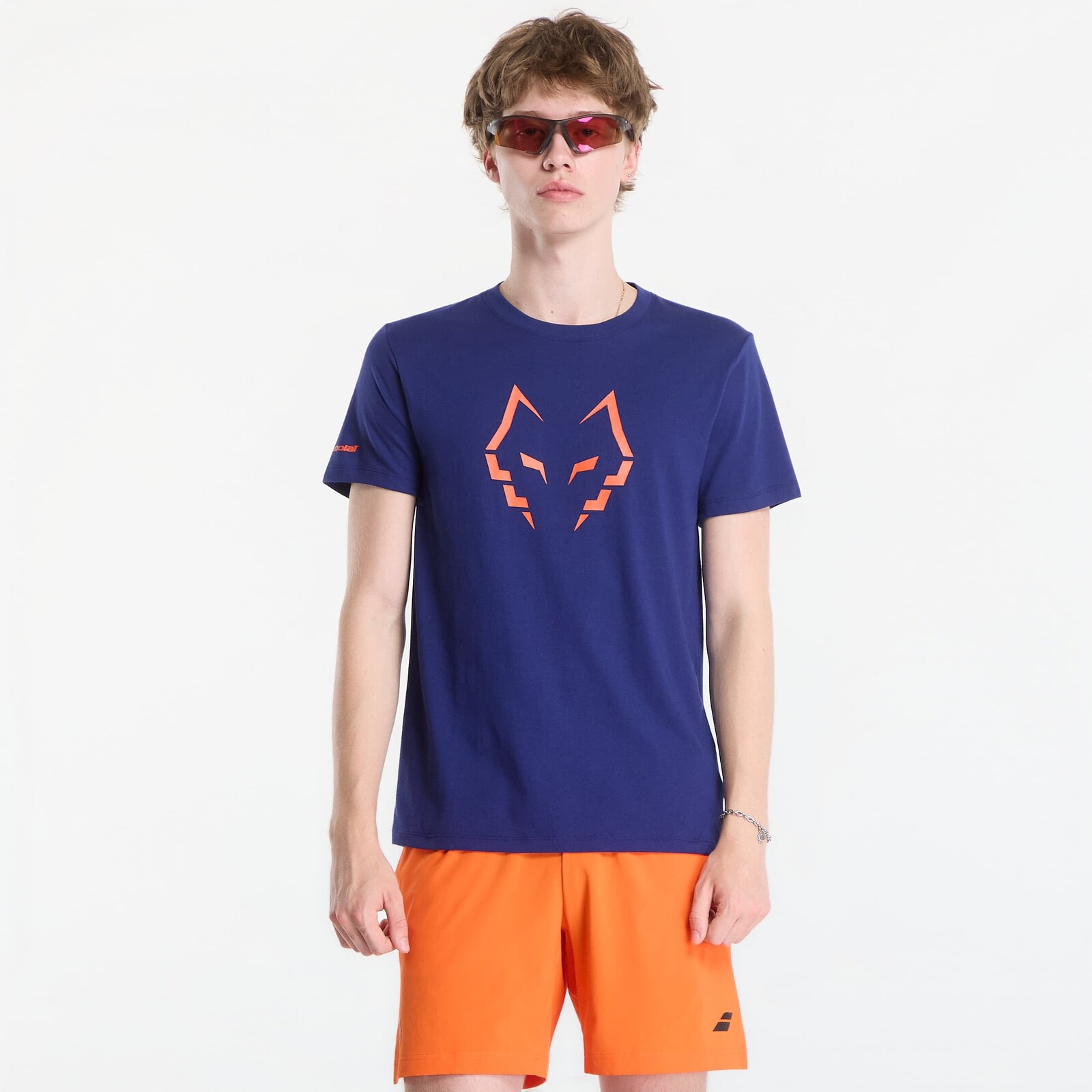 T-shirt Babolat Cotton Tee Lebron Blue Depths M