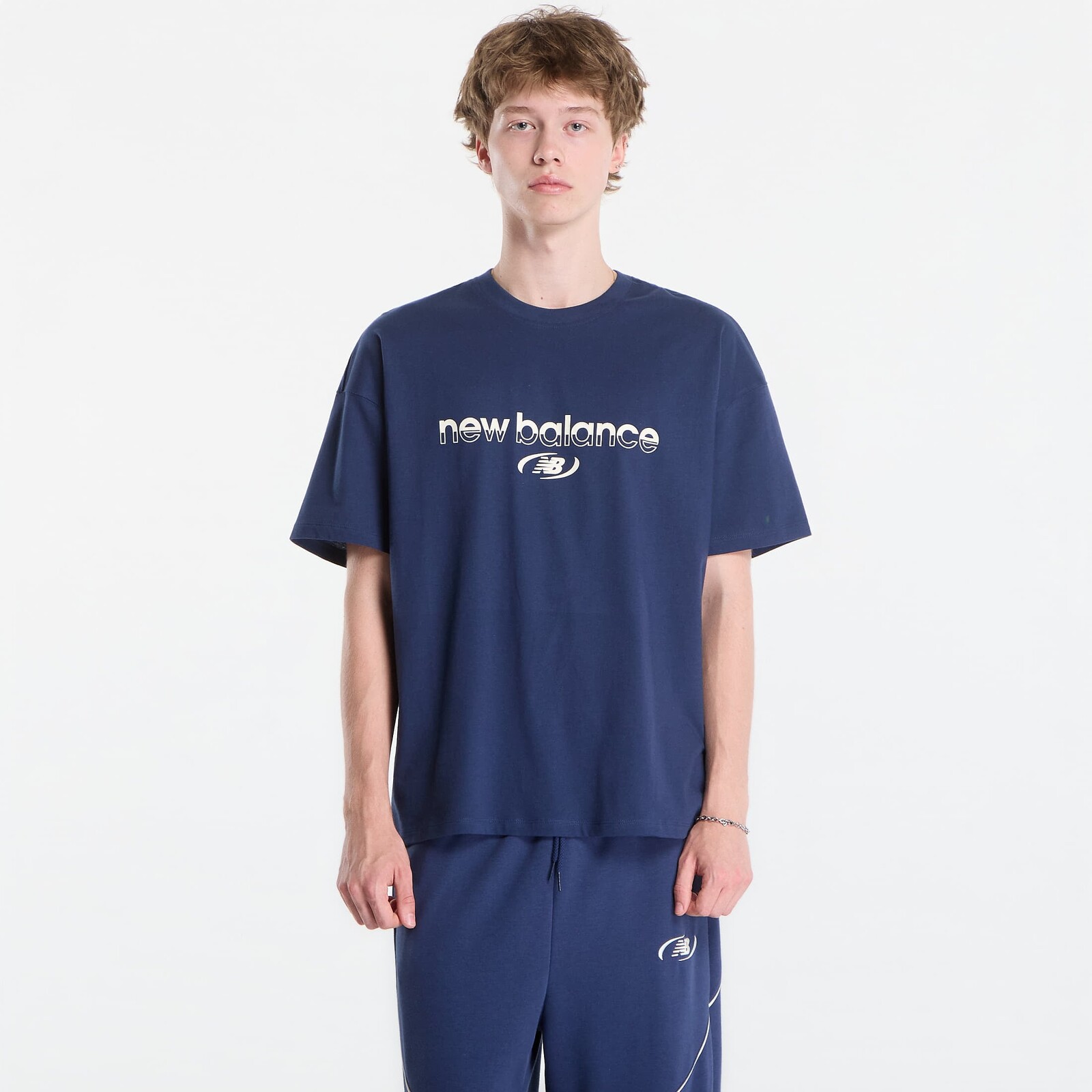 T-shirt New Balance Trackside T-Shirt Nb Navy XXL