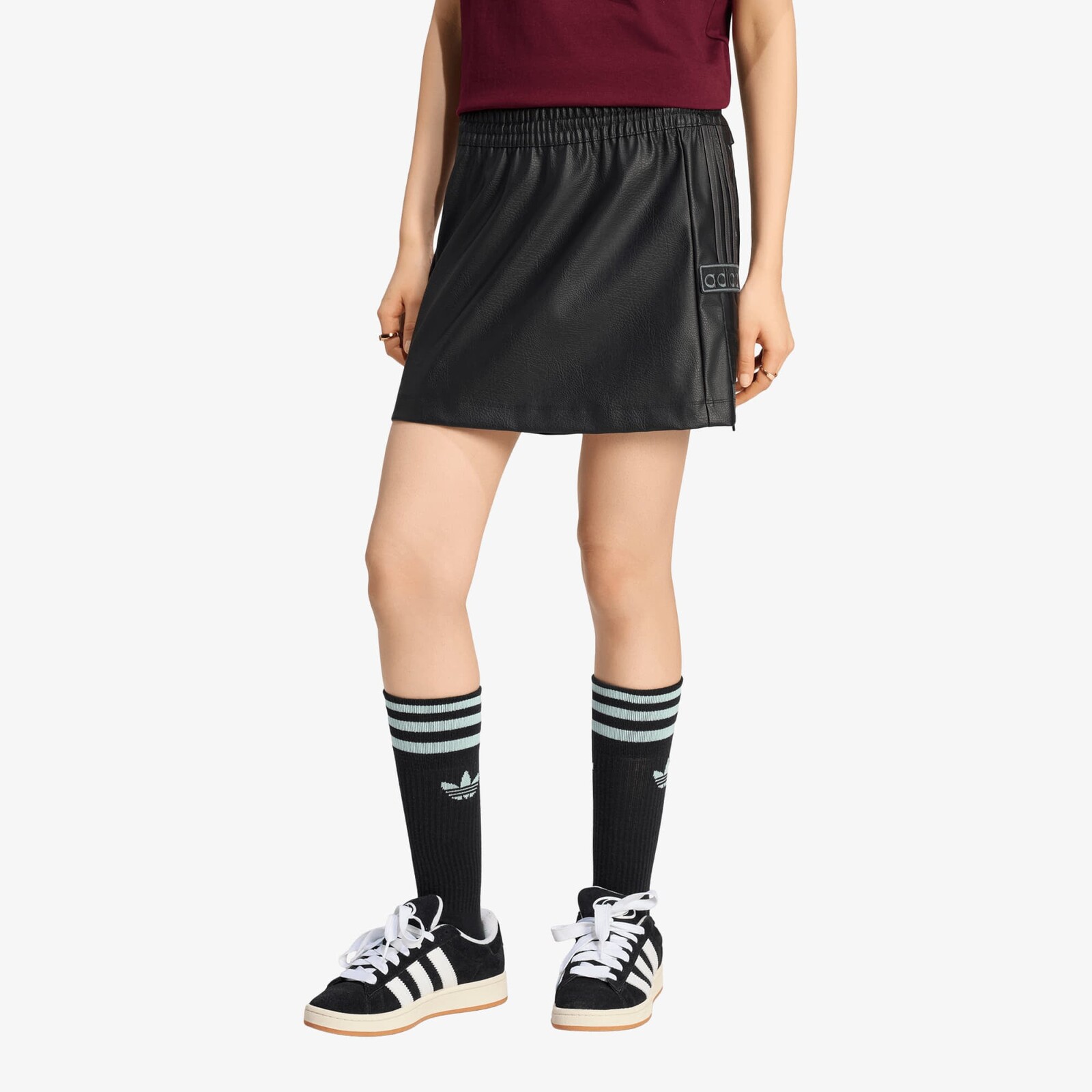 adidas Pleather Adibreak Skirt Black/ Utility Black S