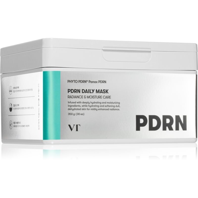 VT Cosmetics PDRN Daily Mask moisturising face sheet mask to brighten and smooth the skin large pack 30 pc