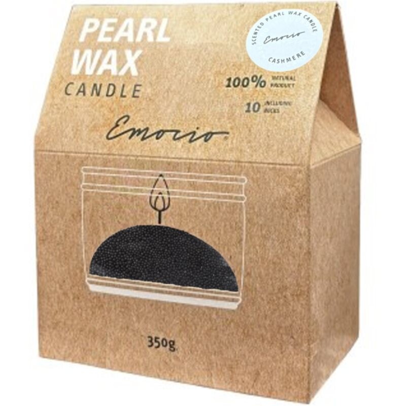 Emocio Pearl wax Cashmere Black scented candle 350 g
