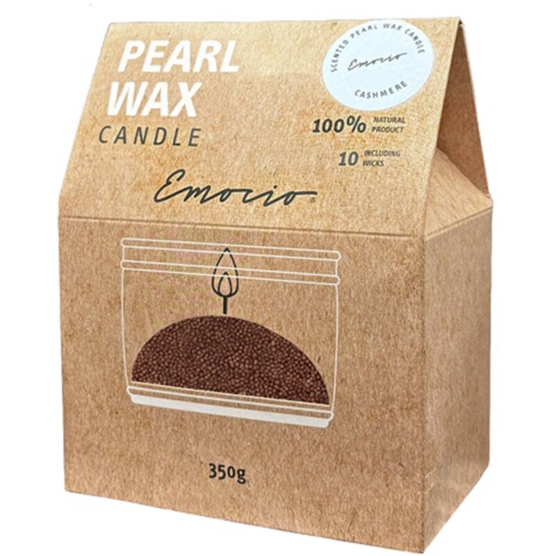 Emocio Pearl wax Cashmere Red scented candle 350 g