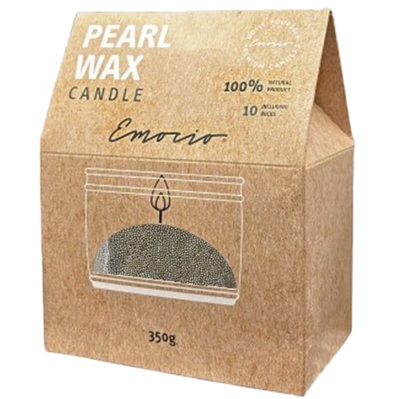 Emocio Pearl wax Green candle 350 g