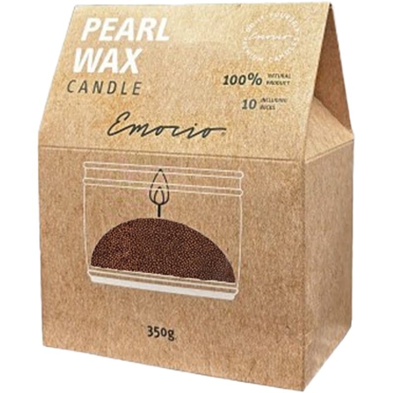 Emocio Pearl wax Red candle 350 g