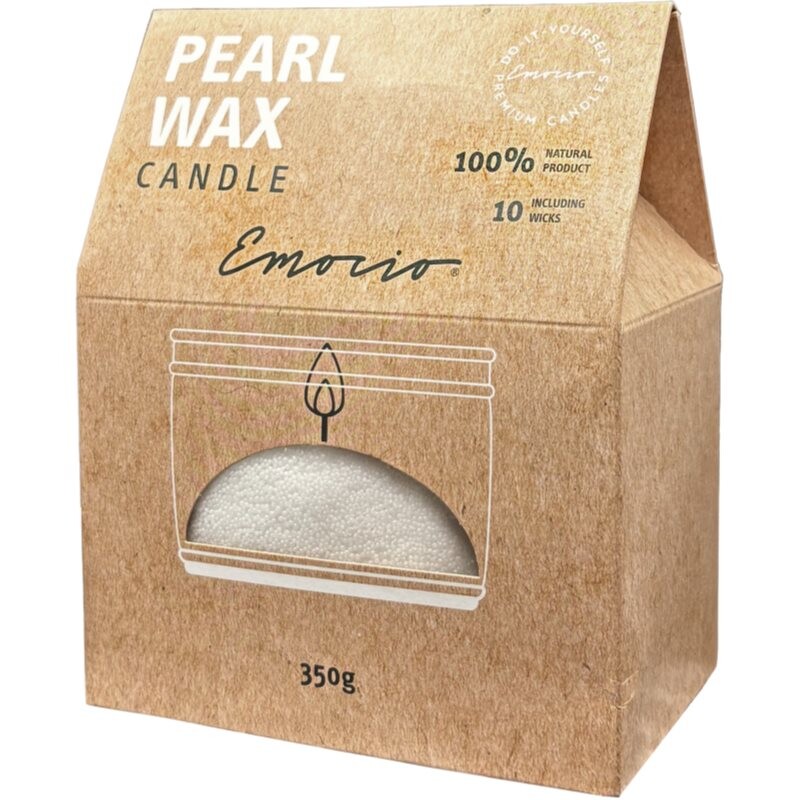 Emocio Pearl wax White candle 350 g