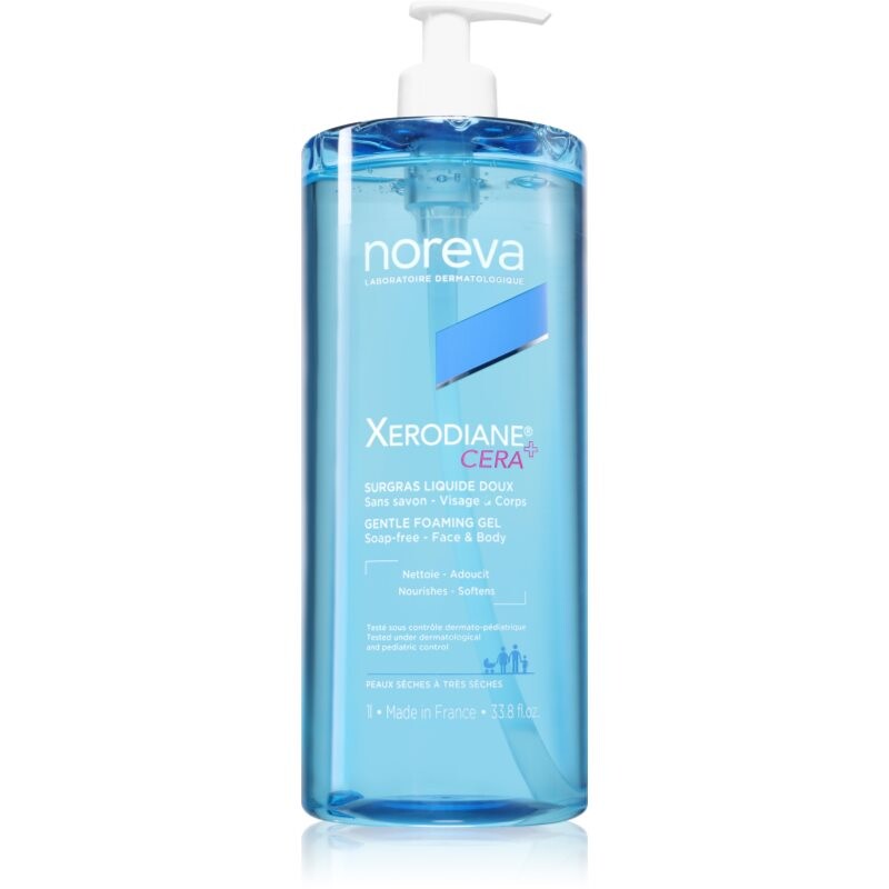 Noreva Xerodiane® Cera Gentle Foaming gel gentle cleansing gel for dry and sensitive skin 1000 ml