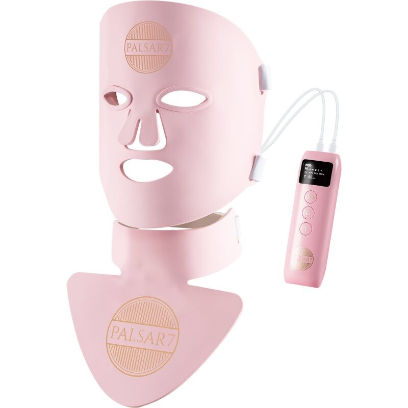 PALSAR7 Photon LED mask Pink Cloud LED treatment mask for face and décolleté 1 pc