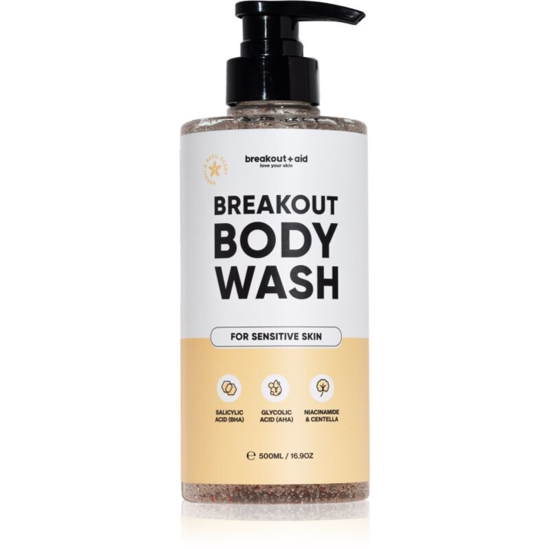 breakout + aid Body Wash shower gel to treat acne 500 ml