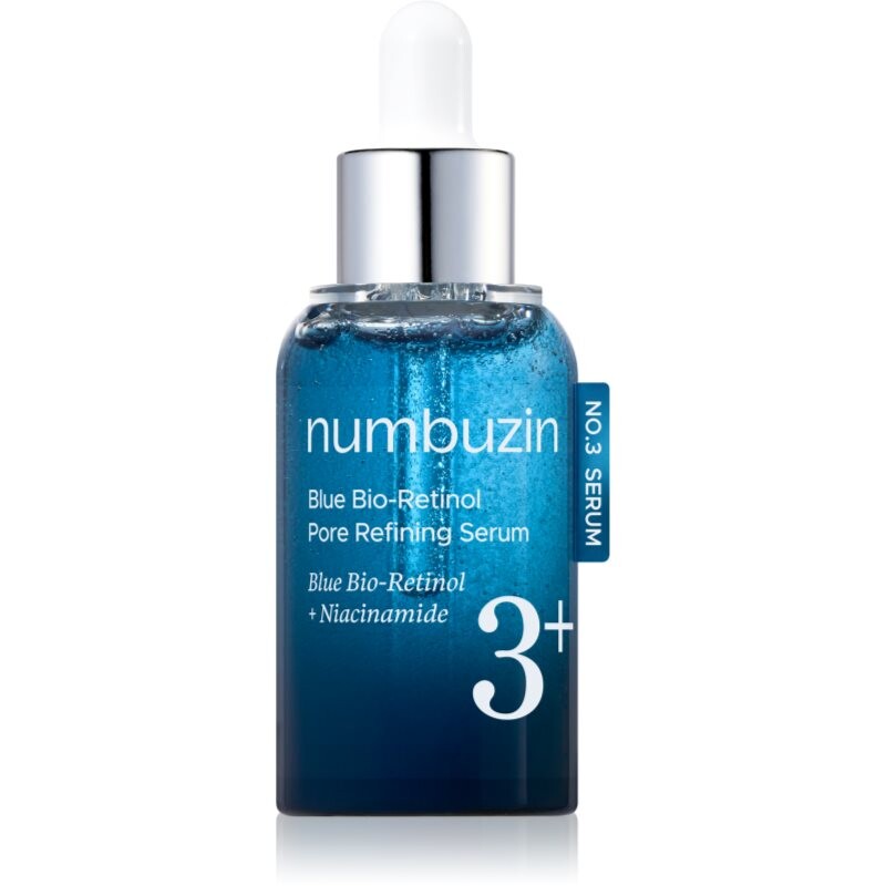 Numbuzin No. 3 Blue Bio-Retinol Pore Refining Serum firming facial serum to smooth skin and minimise pores 30 ml