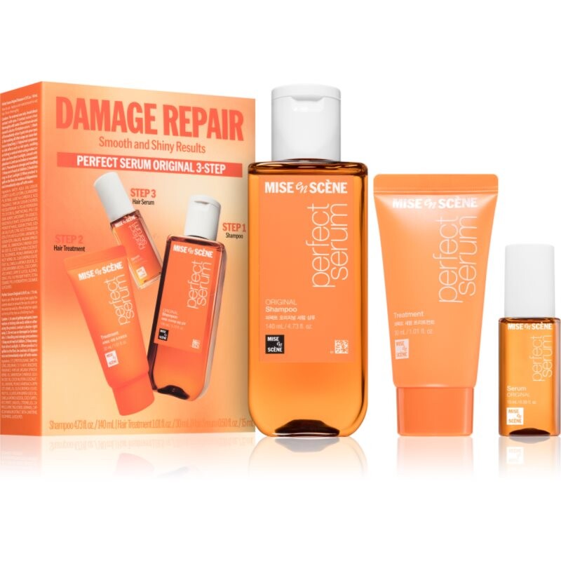mise en scene Perfect Original Kit set for shiny and soft hair