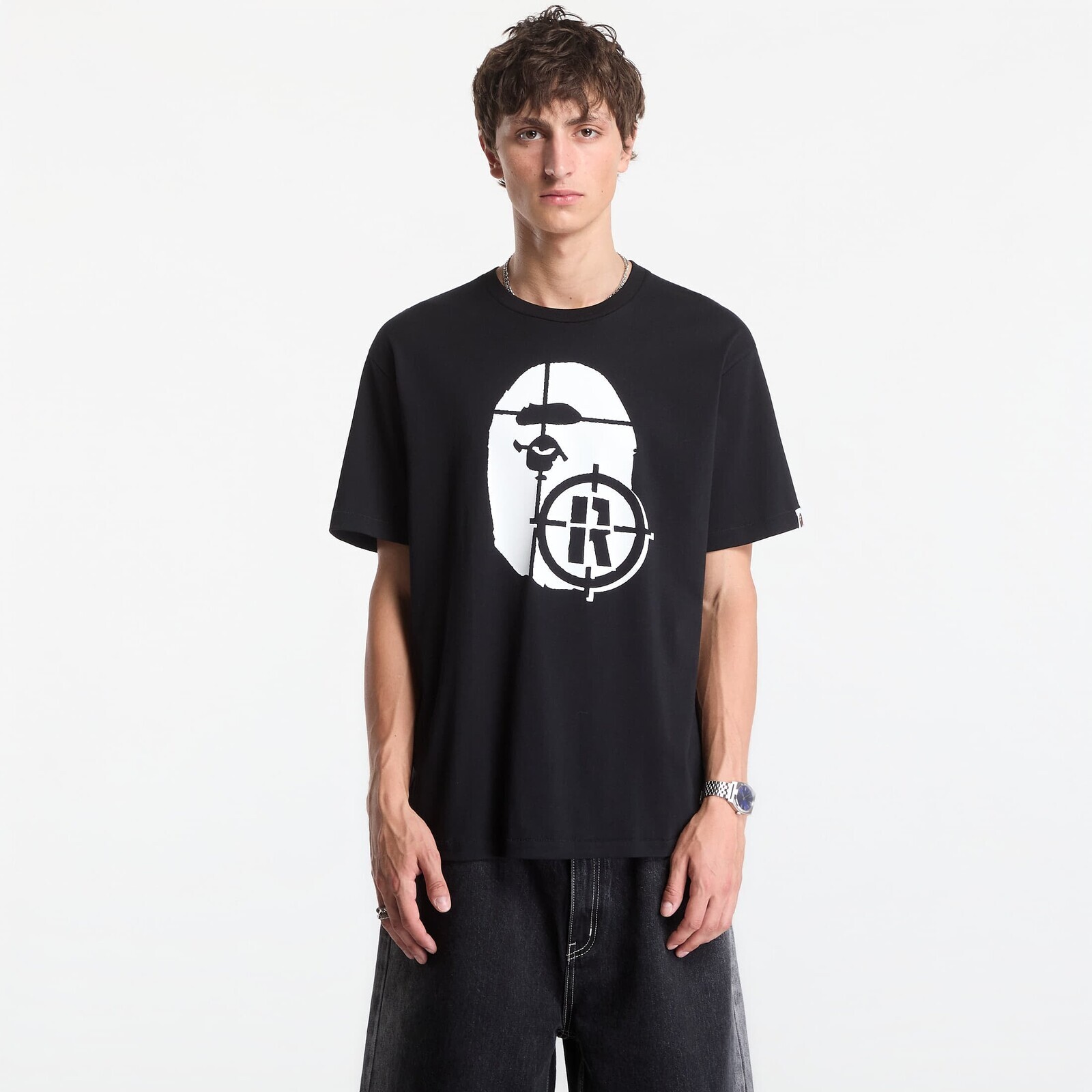 T-shirt A Bathing Ape Hunting Ape Head Tee UNISEX Black XL