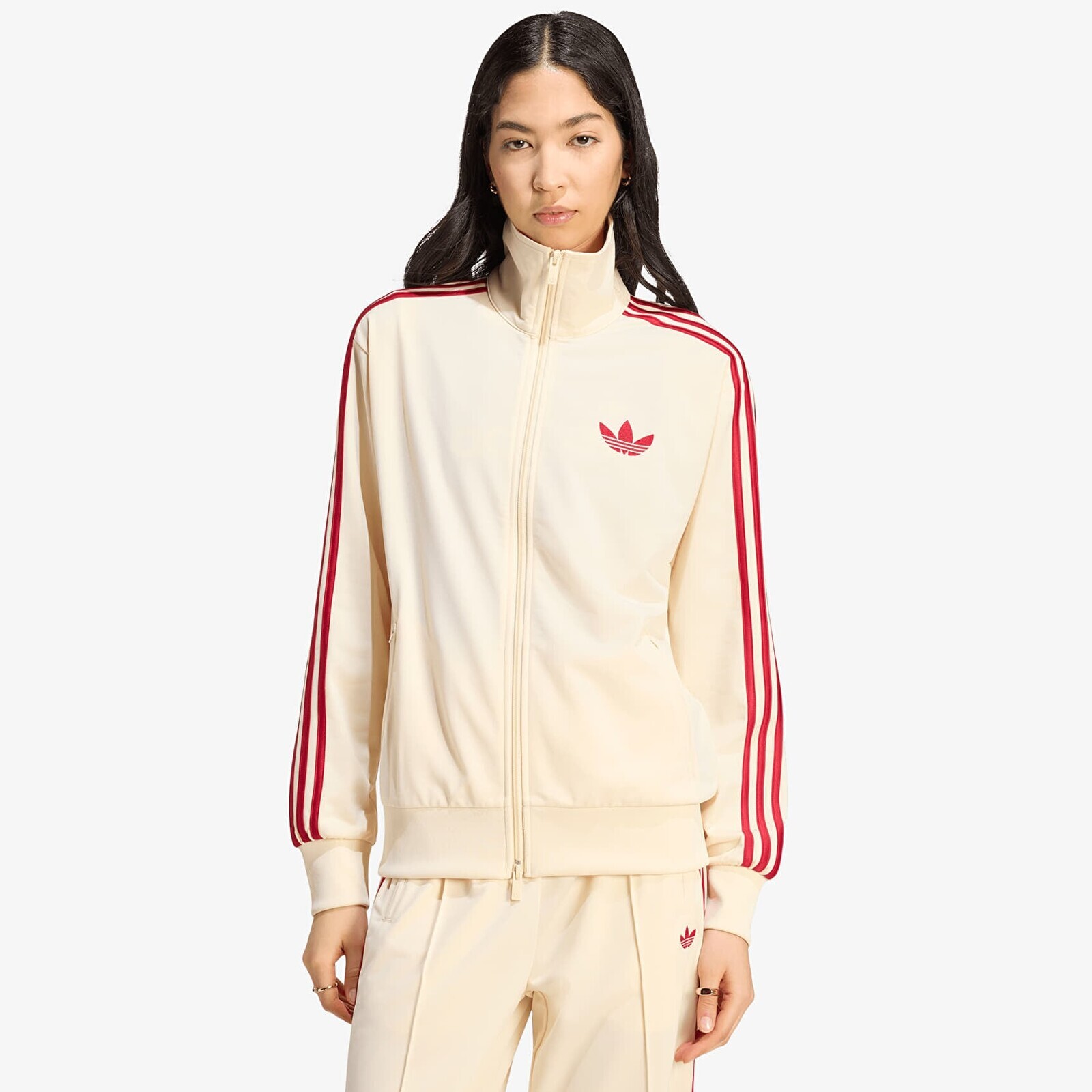 Jacket adidas Firebird Track Top Loose Warm Vanilla/ Team Victory Red L