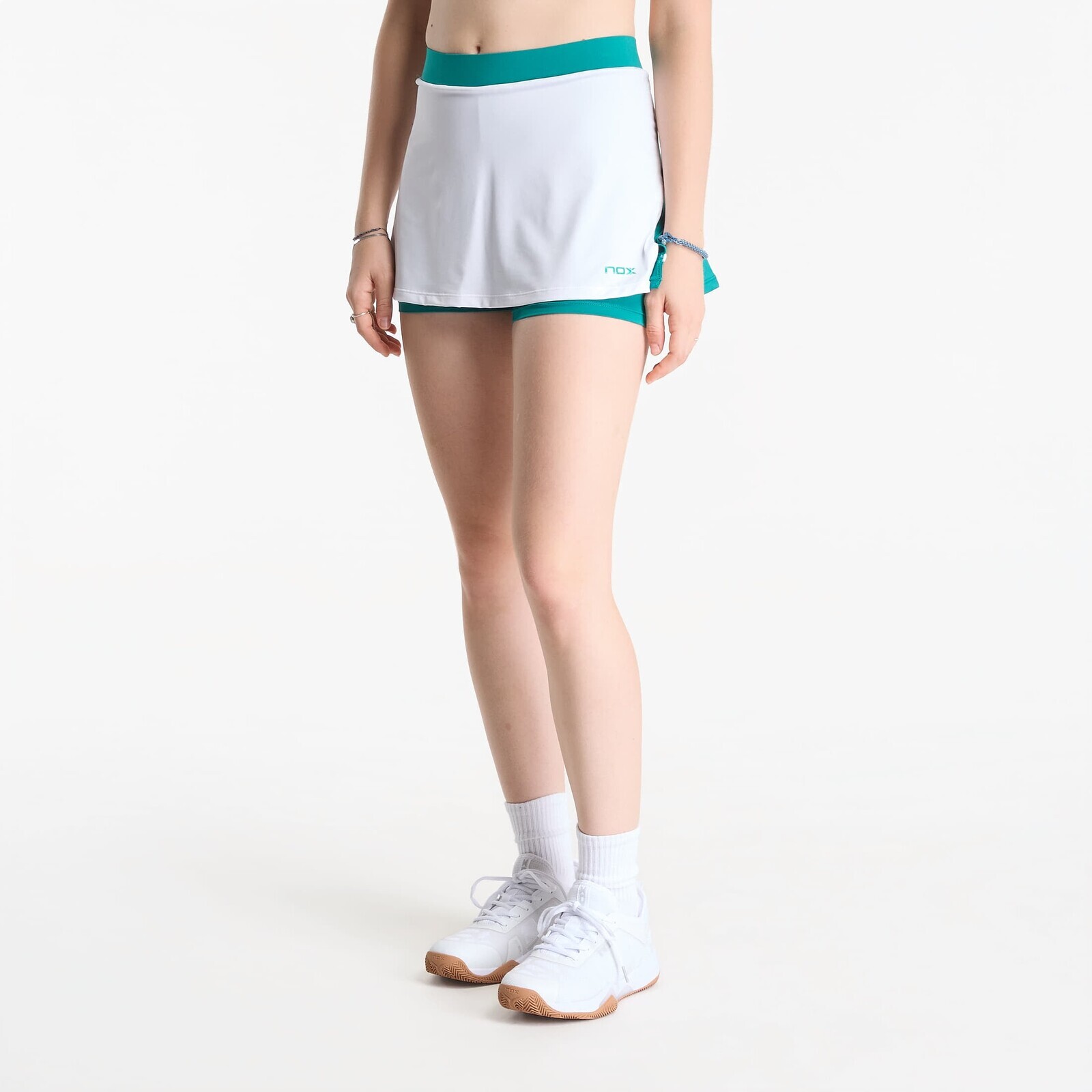 Nox Pro Skirt White/ Ivy Green M