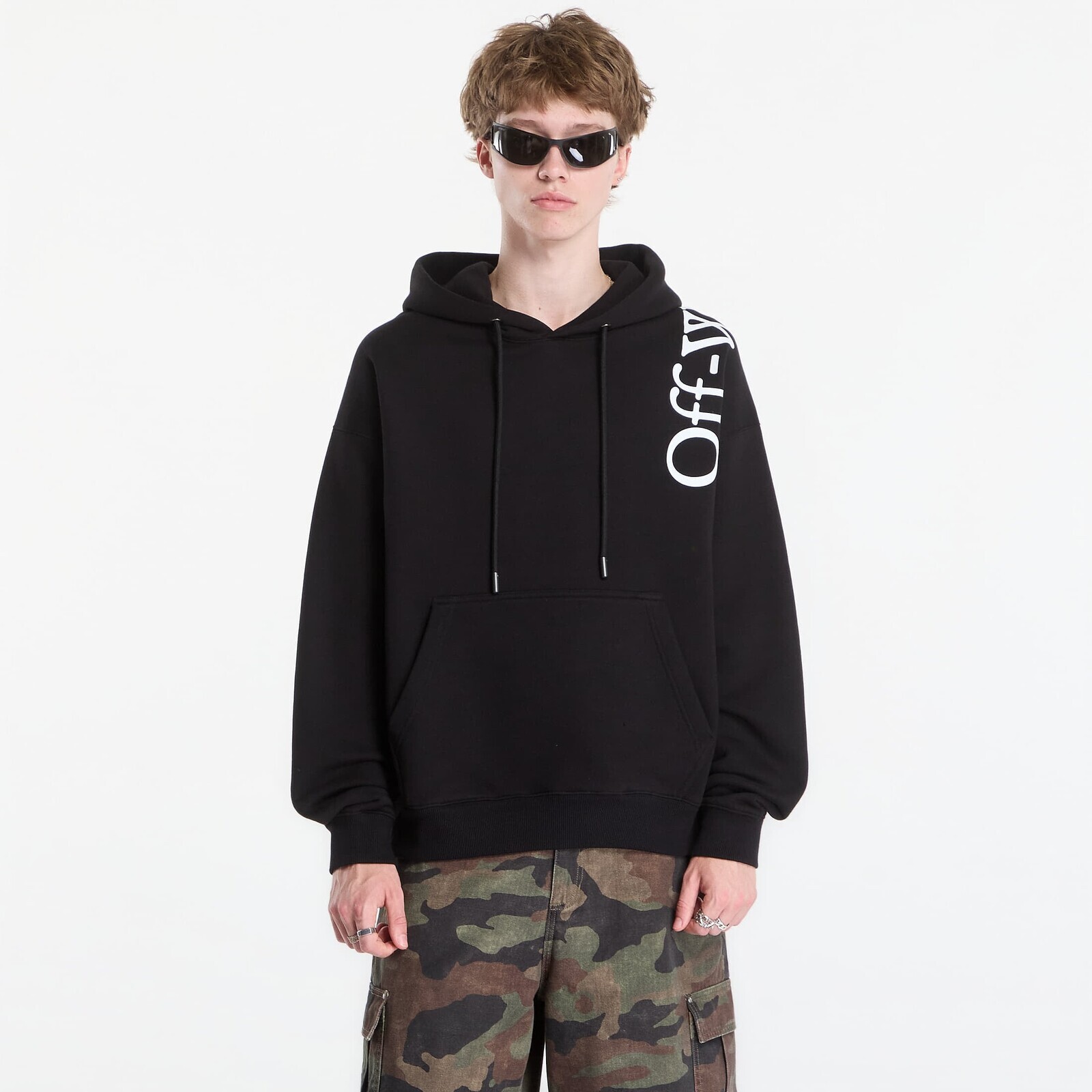 Sweatshirt Off-White Vertical Bookish Skate Hoodie UNISEX Black M