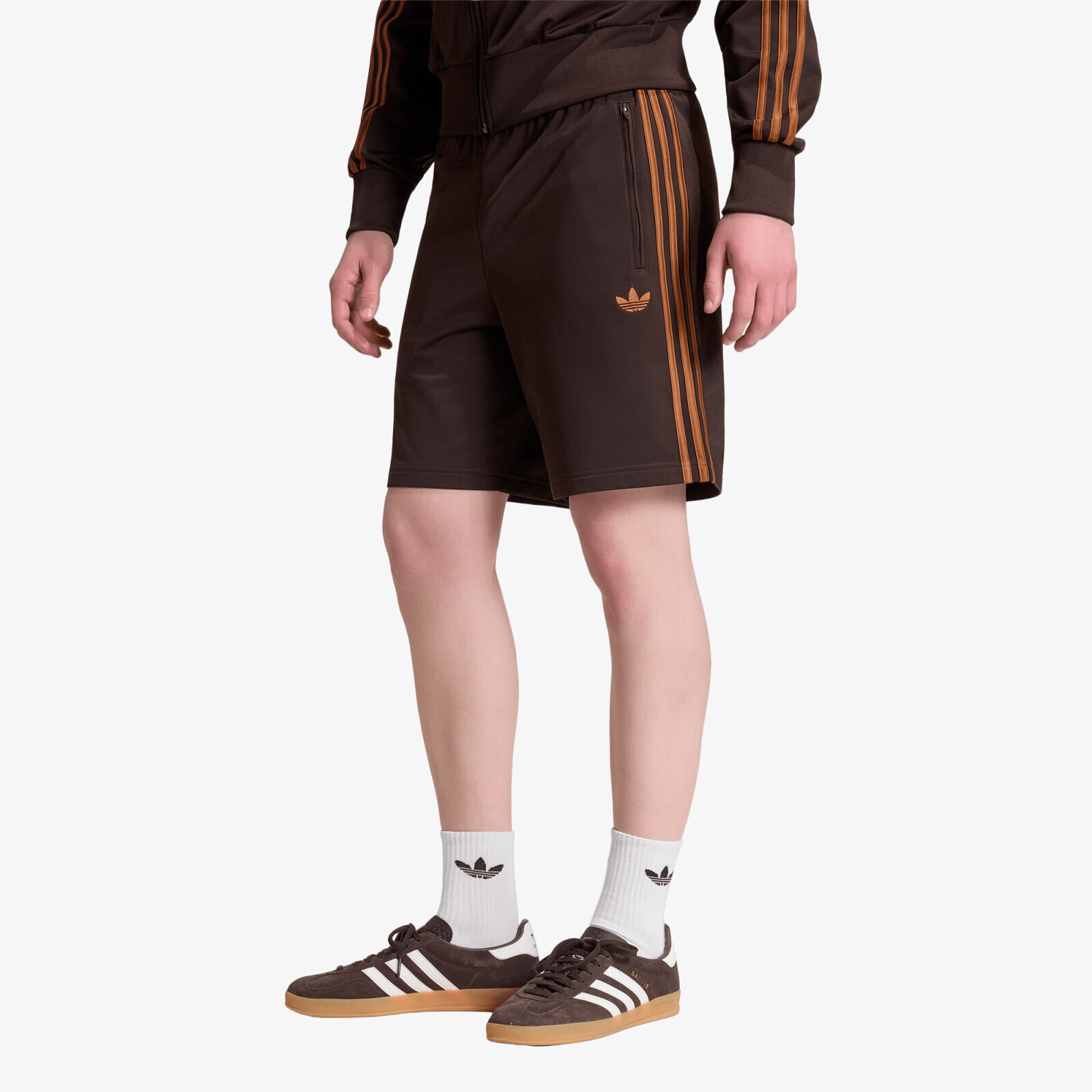 Shorts adidas Firebird Shorts Aurora Coffee/ Dusky Bronze M