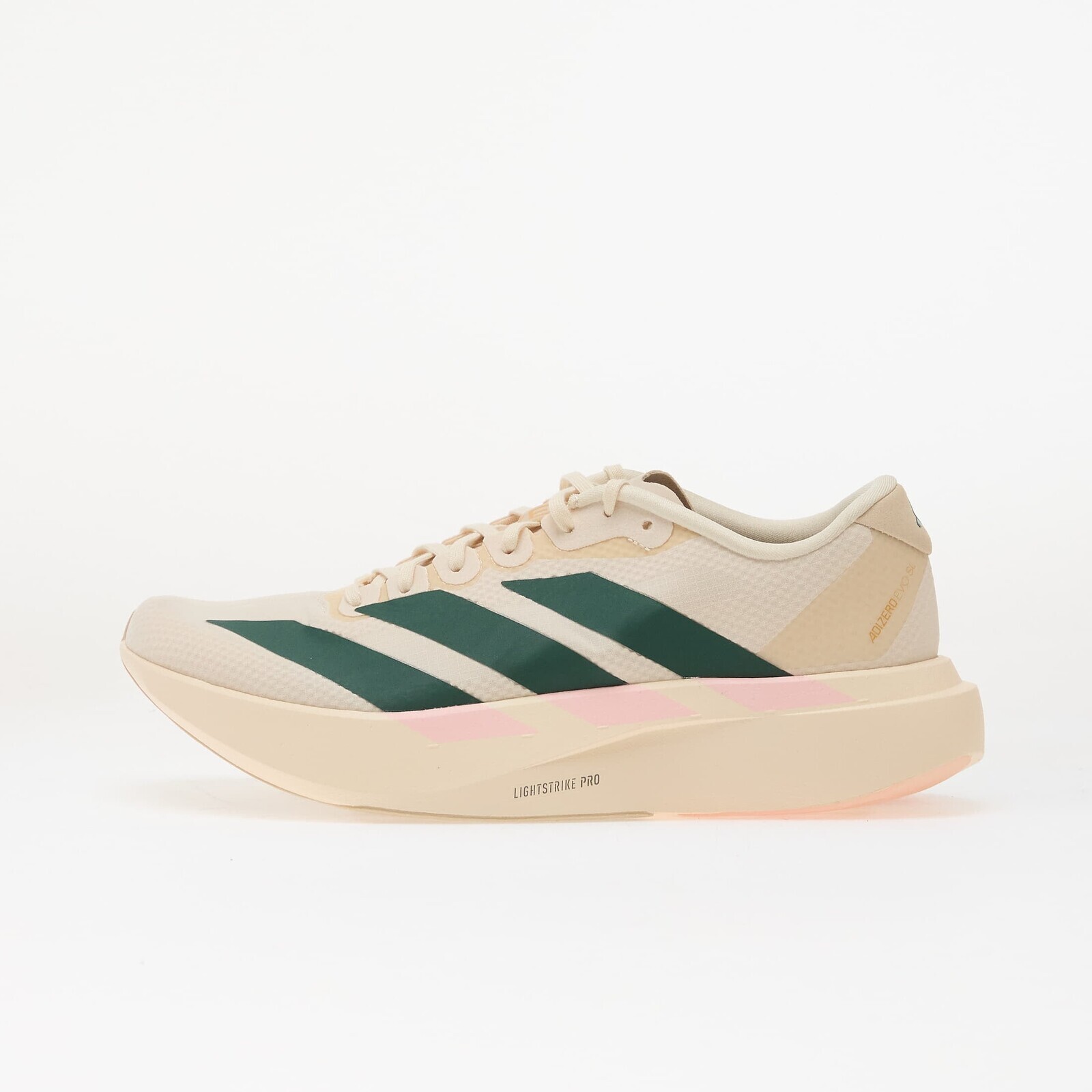 Sneakers adidas ADIZERO EVO SL Woven LIGHTSTRIKEPRO Running Wonder White/ Collegiate Green/ Clear Pink UK 9.5