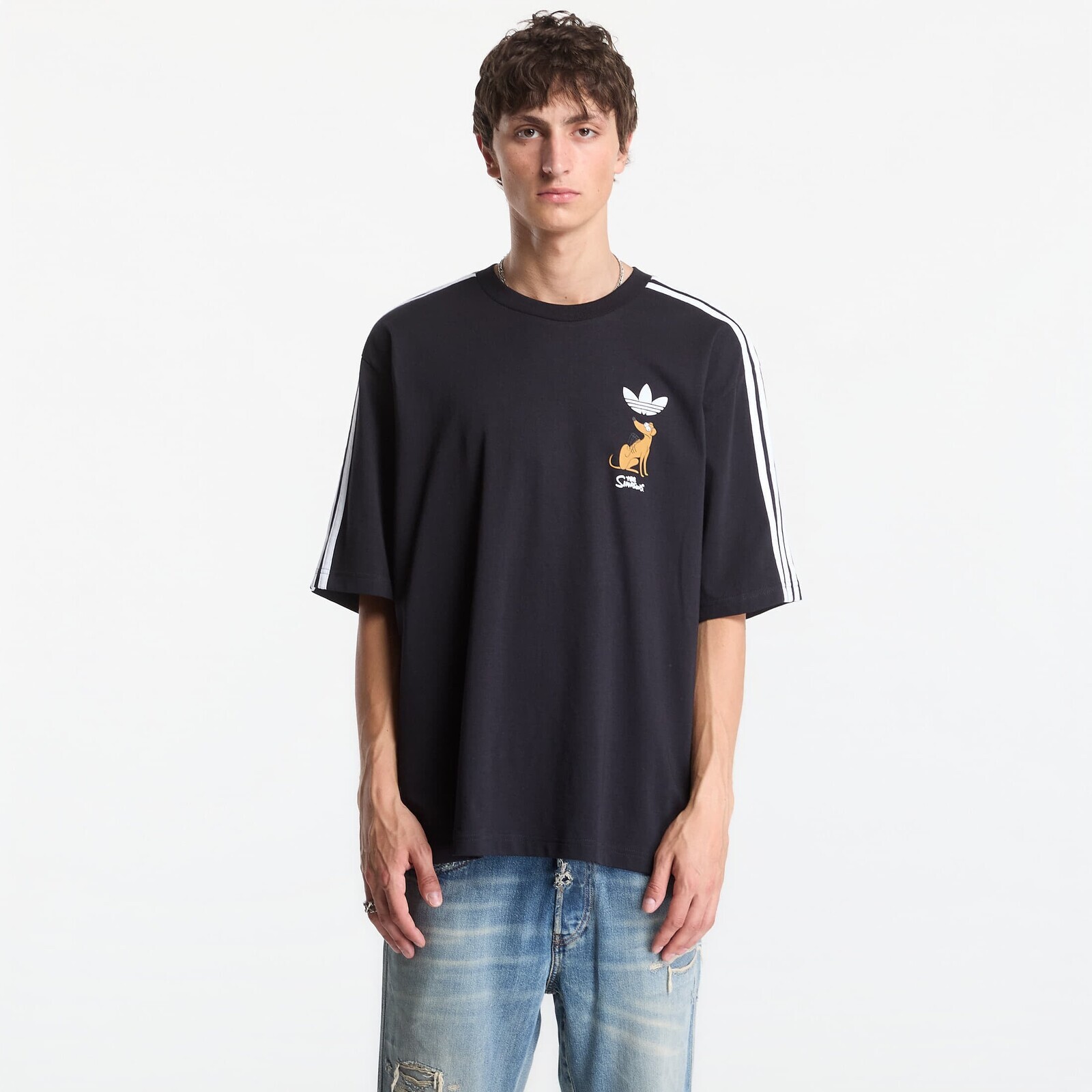 T-shirt adidas Little Santas Helper Graphic Oversized T-shirt Black M