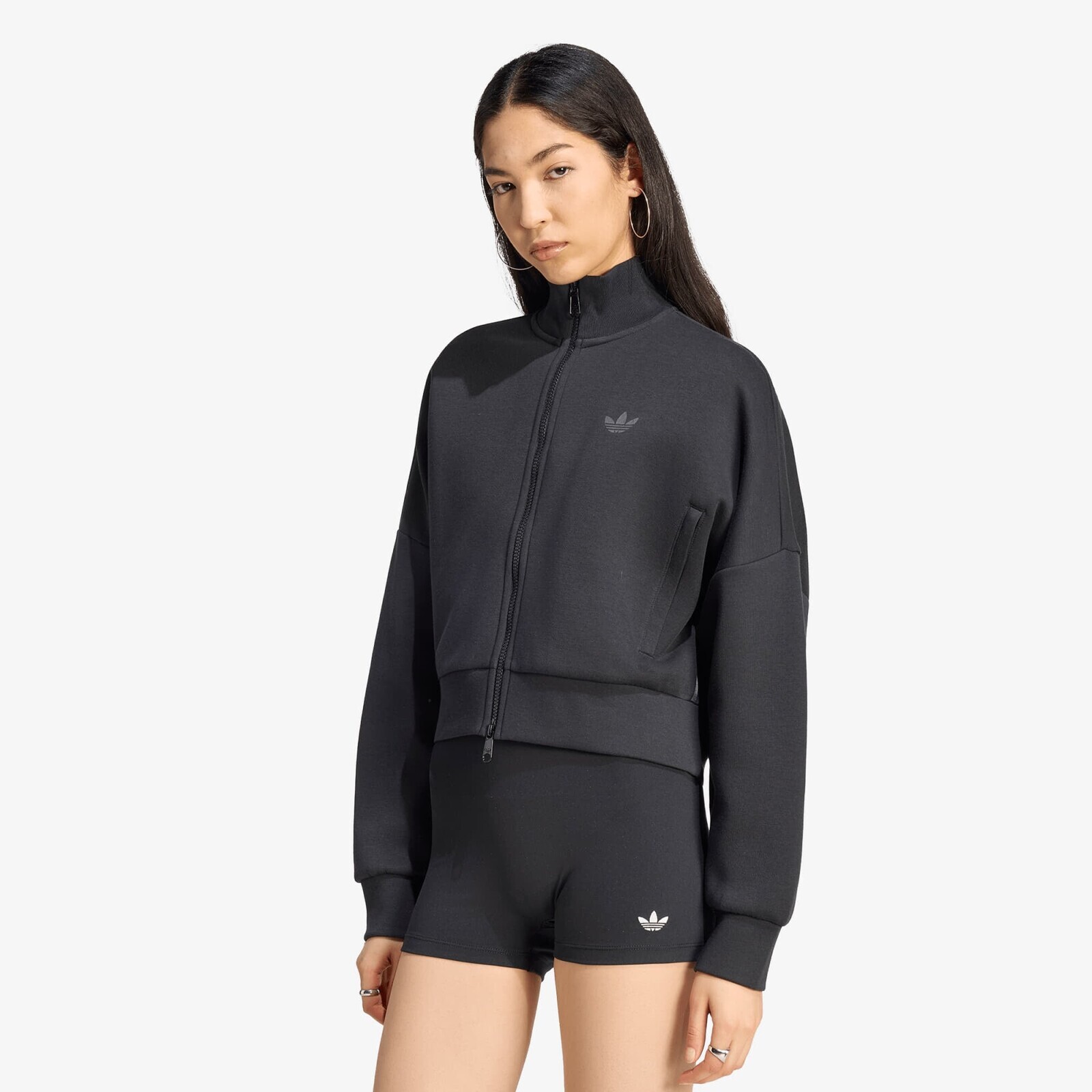 Sweatshirt adidas Spacer Tracktop Black/ Black Reflective/ Night Grey XL