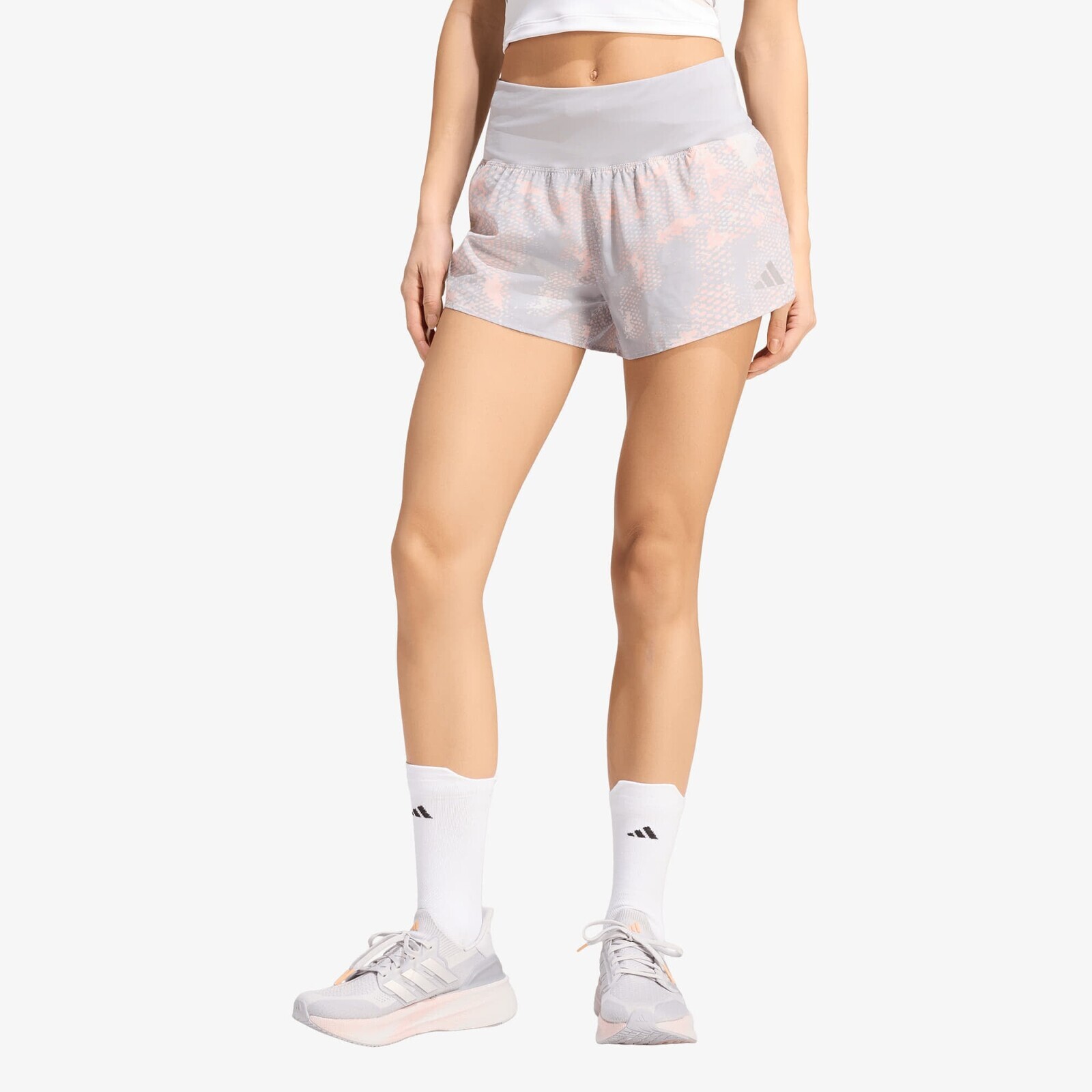 adidas Adi365 Running Animal Print Iconic Shorts Grey One/ Semi Frozen Turbo/ Glory Grey L