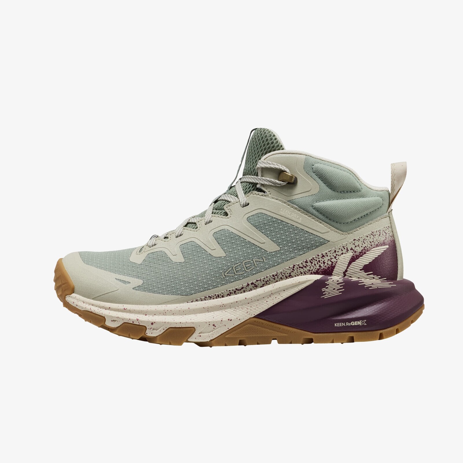 Sneakers KEEN Targhee Apex Mid Wp Women Lily Pad/ Fig UK 4