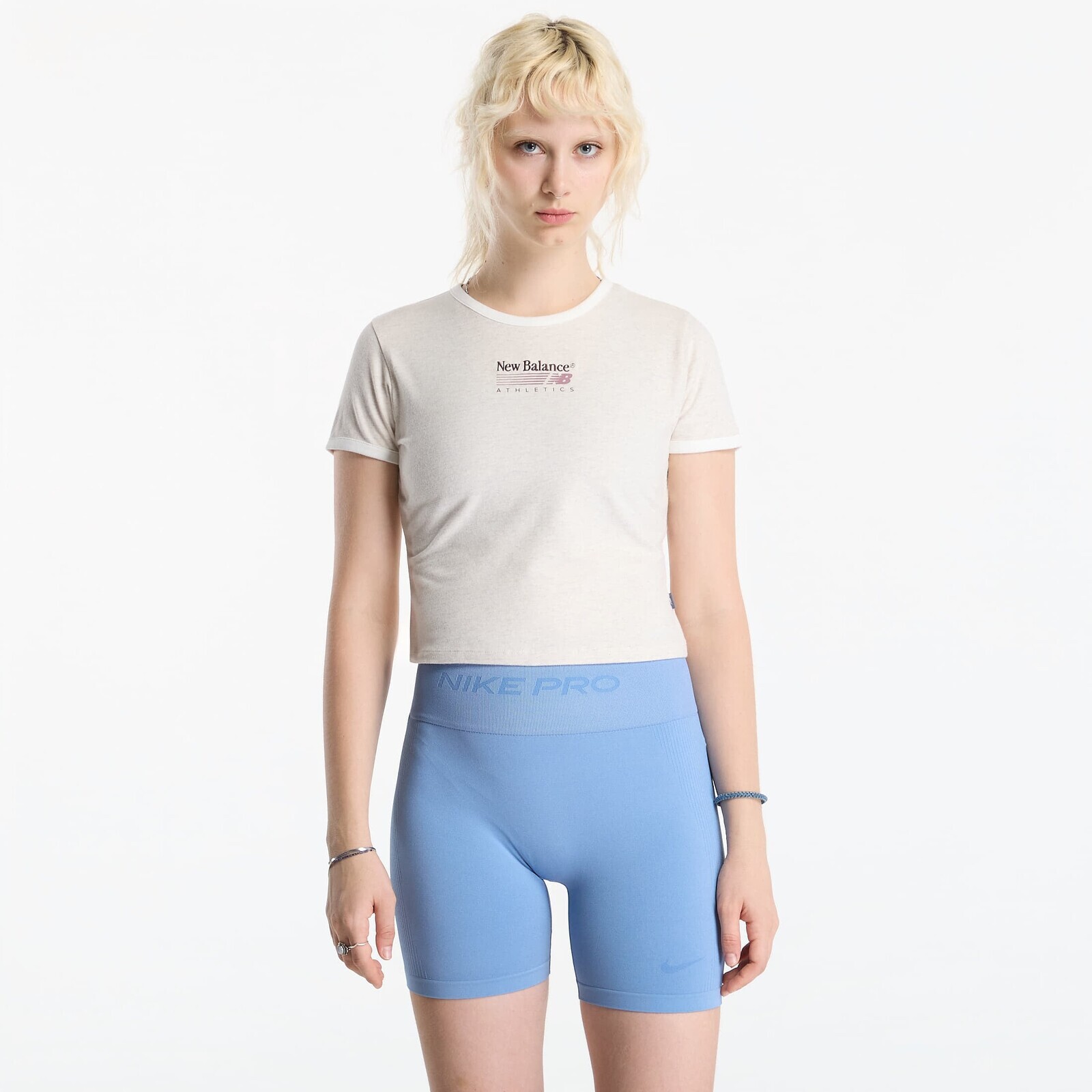 T-shirt New Balance Trackside Ringer T-Shirt Linen Heather M