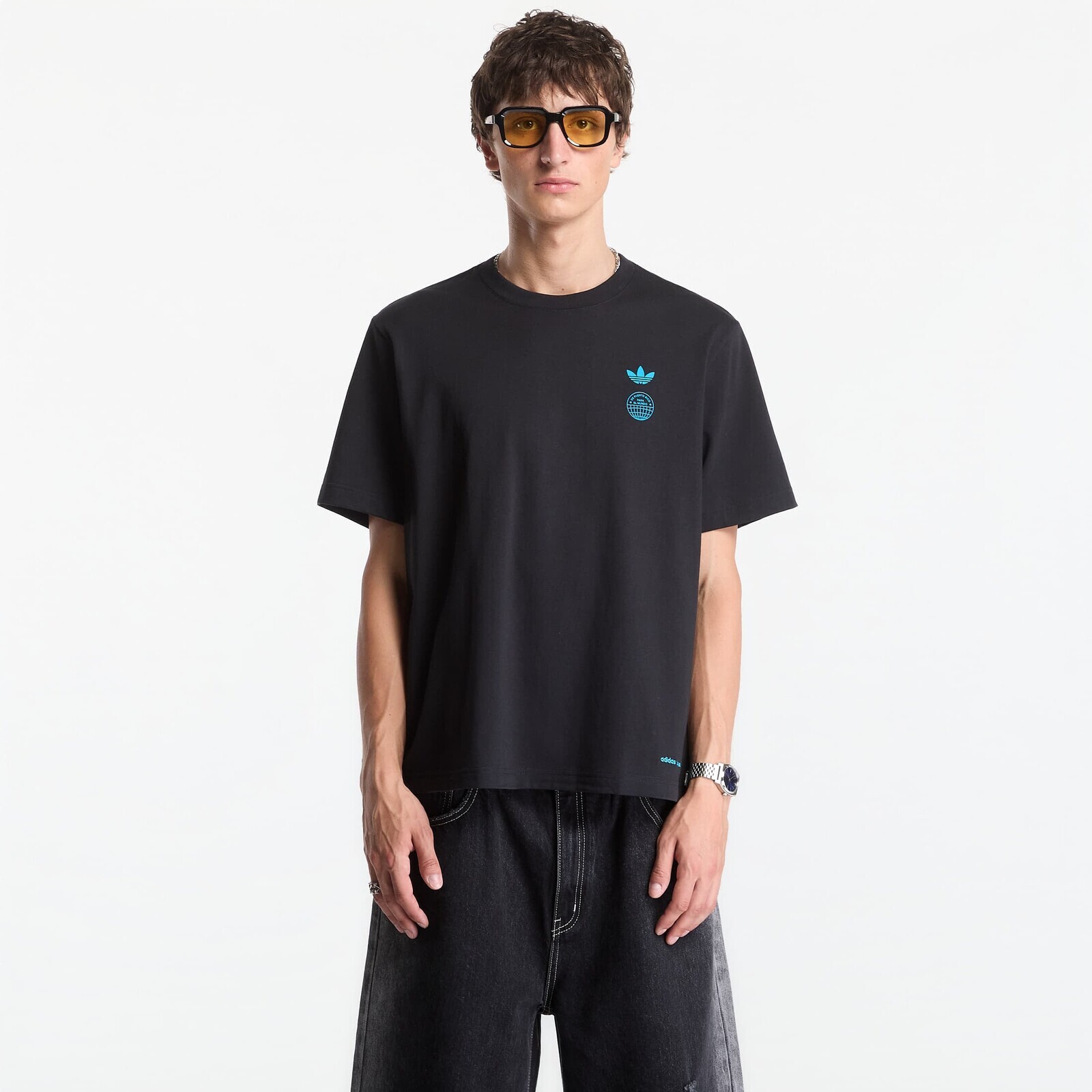 T-shirt adidas x Bad Bunny DTMF Paris Heavyweight Merch Tee UNISEX Black XS