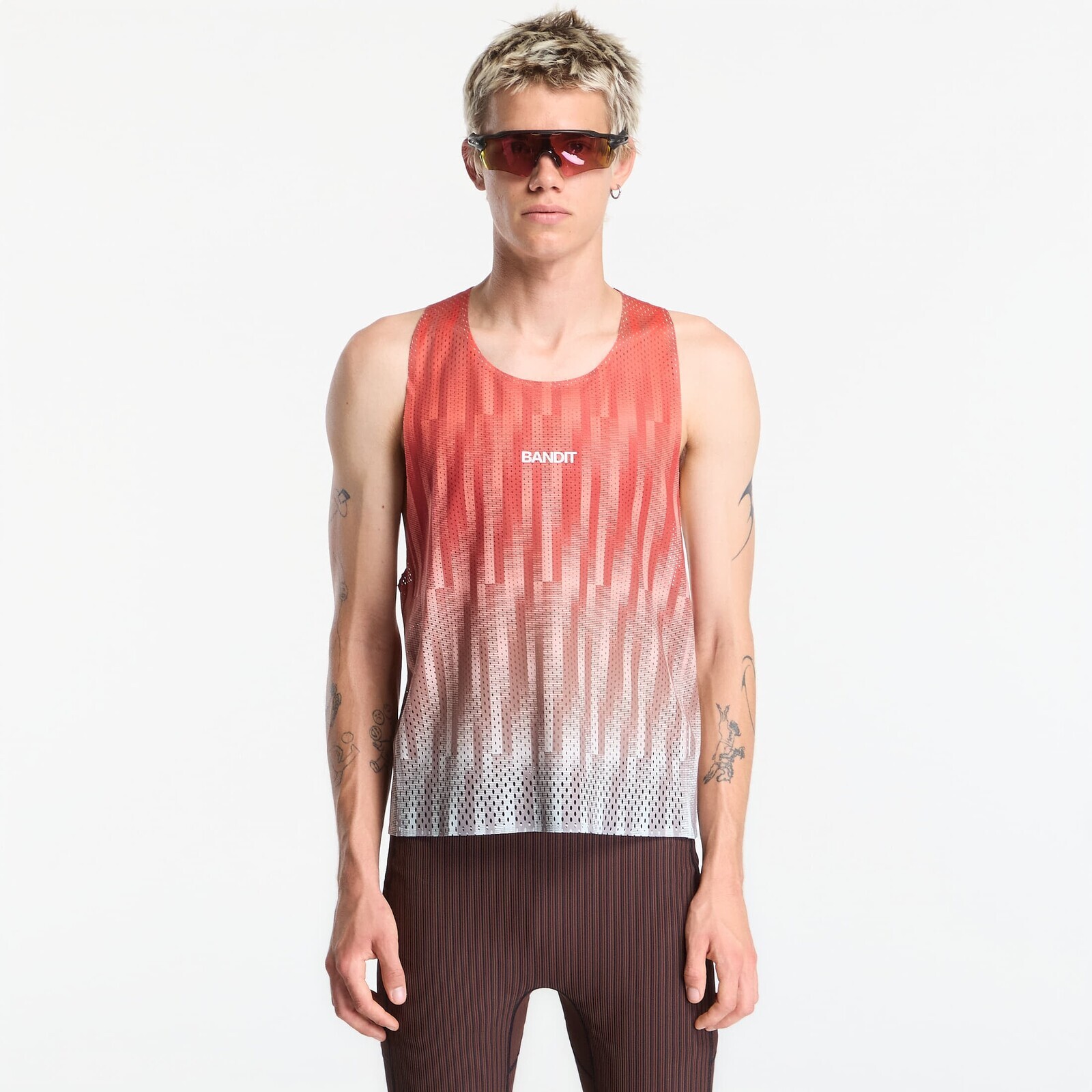 Tank top BANDIT Shredder™ Shorty Race Singlet Uneven Gradient - Poppy S