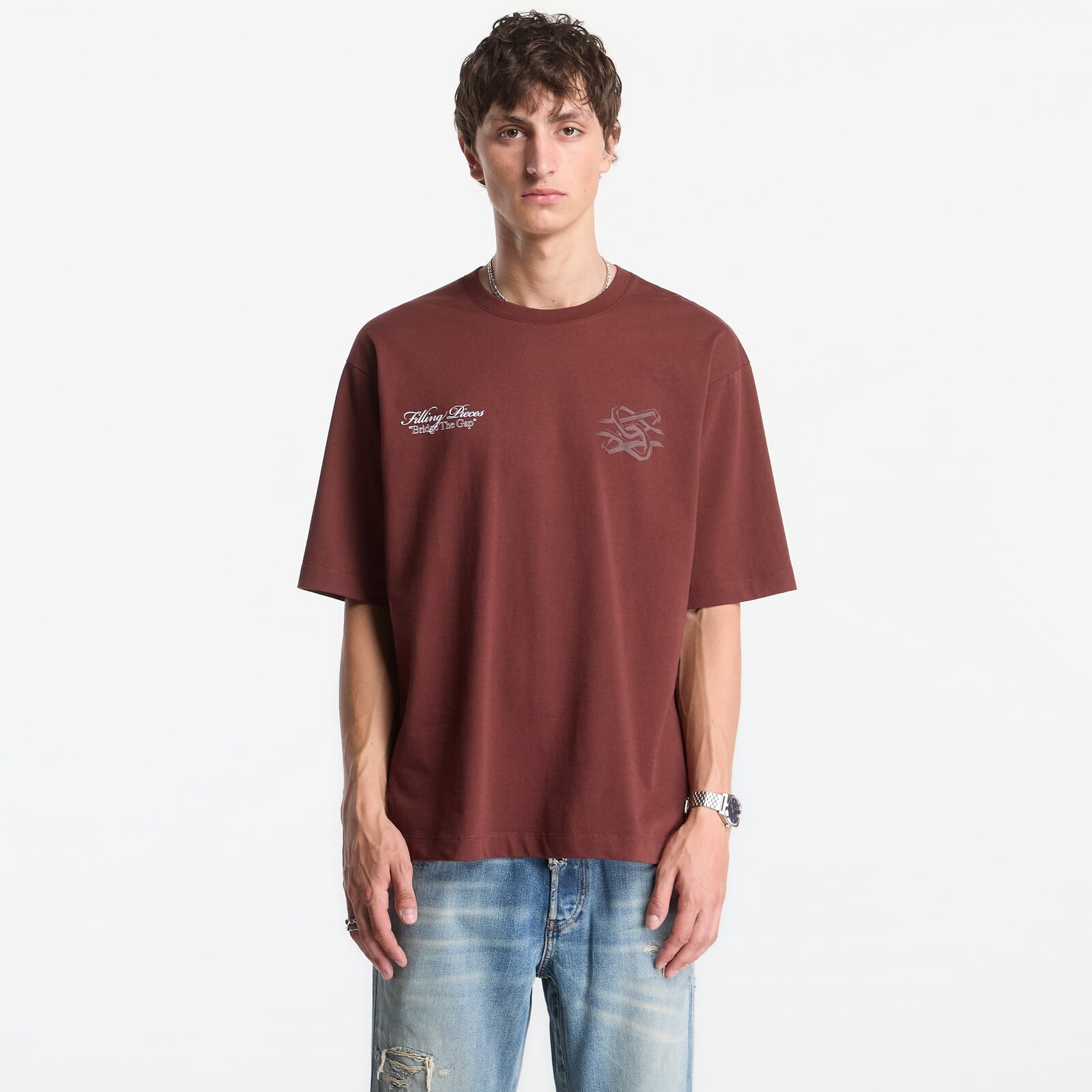 T-shirt Filling Pieces T-Shirt Boxy Bridge The Gap Bitter Chocolate S