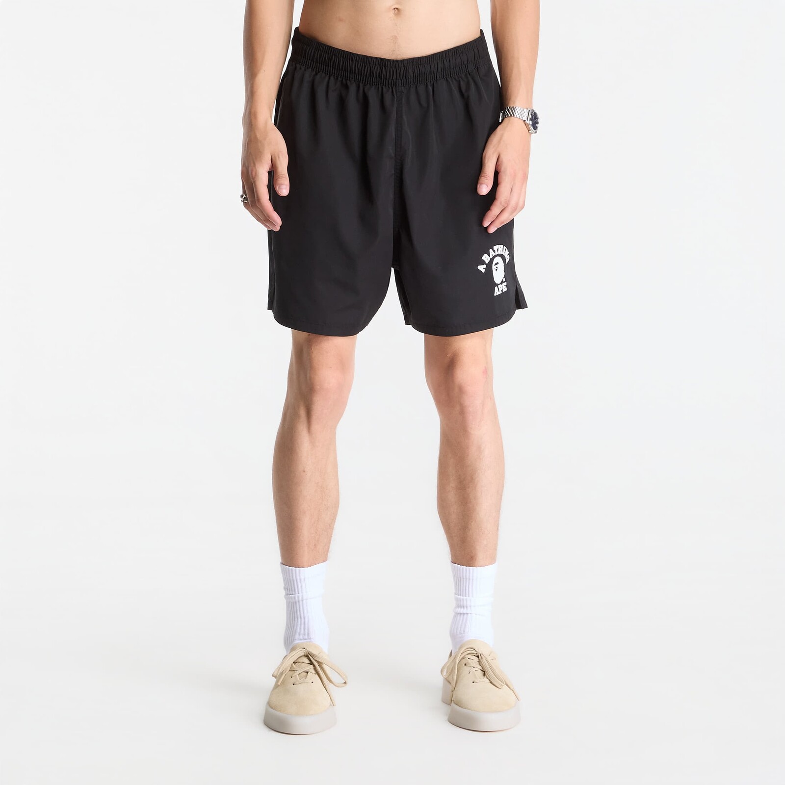 A Bathing Ape College Beach Relaxed Fit Shorts UNISEX Black XXL