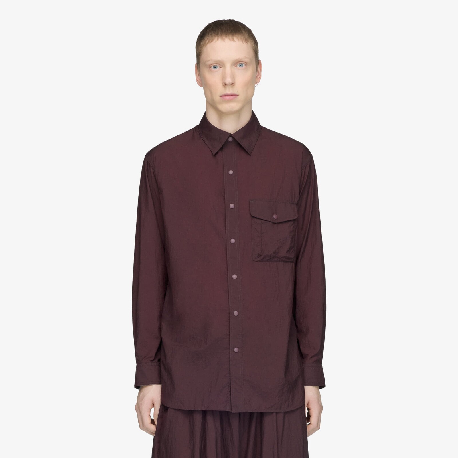 Shirt Y-3 Gradient 3 Stripes Nylon Overshirt UNISEX Night Red L