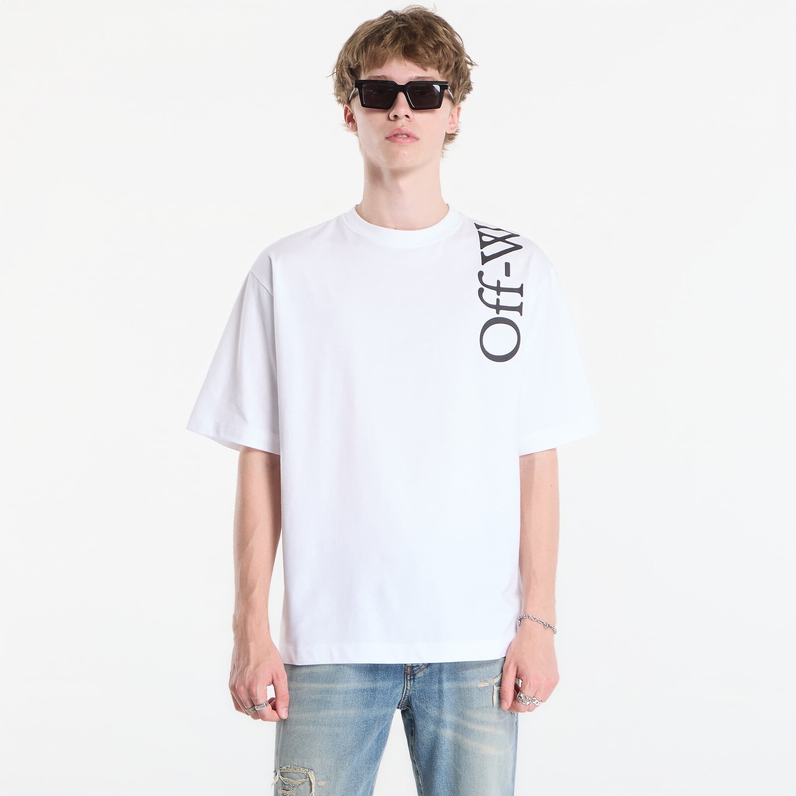 T-shirt Off-White Vertical Bookish Skate S/S Tee UNISEX White L