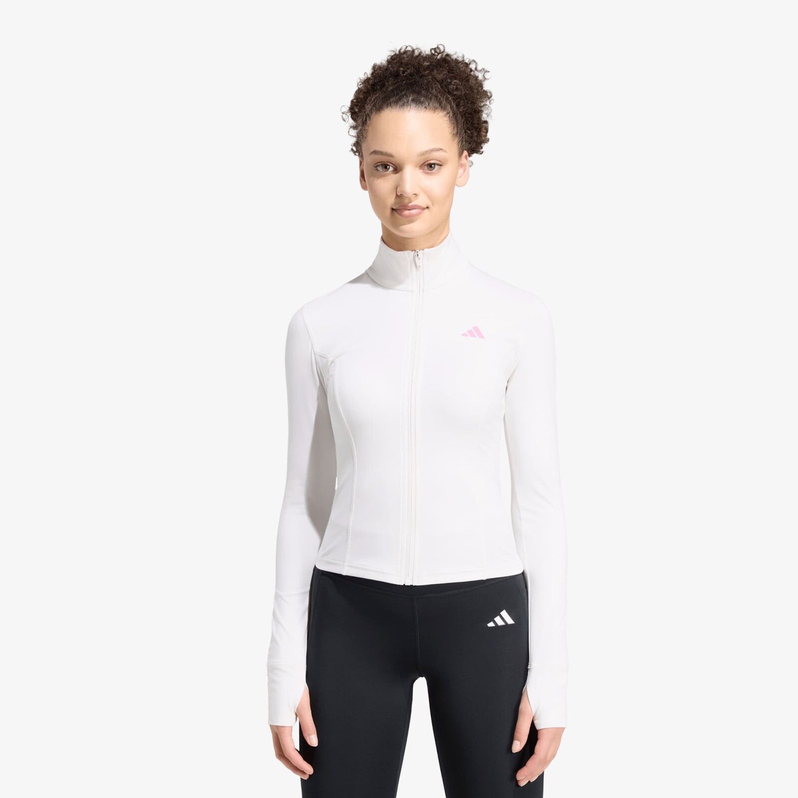 Sweatshirt adidas 3-stripes Studio Zip Through Jacket Chalk White M