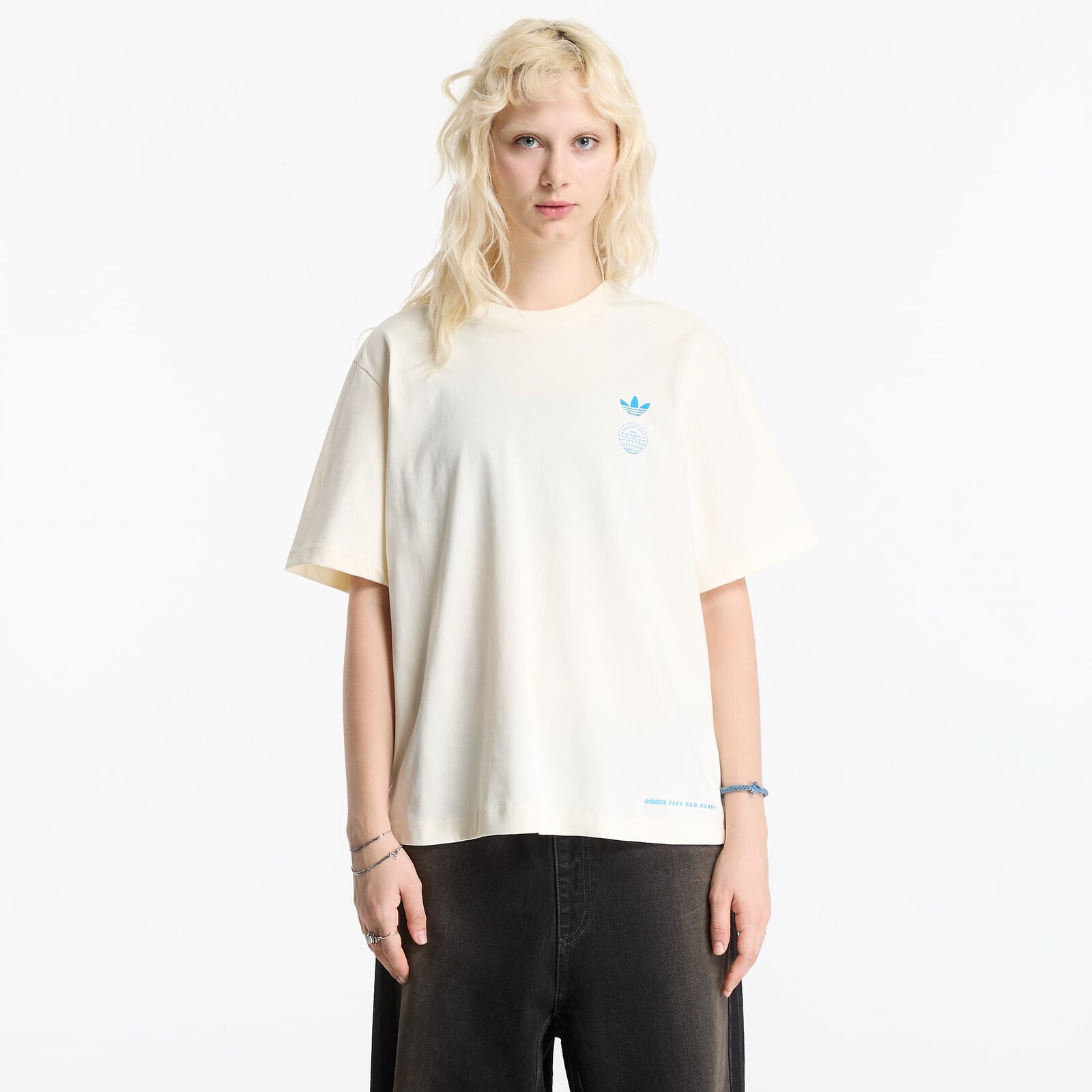 T-shirt adidas Dtmf Bad Bunny Heavyweight Merch T-Shirt UNISEX Cream White XS