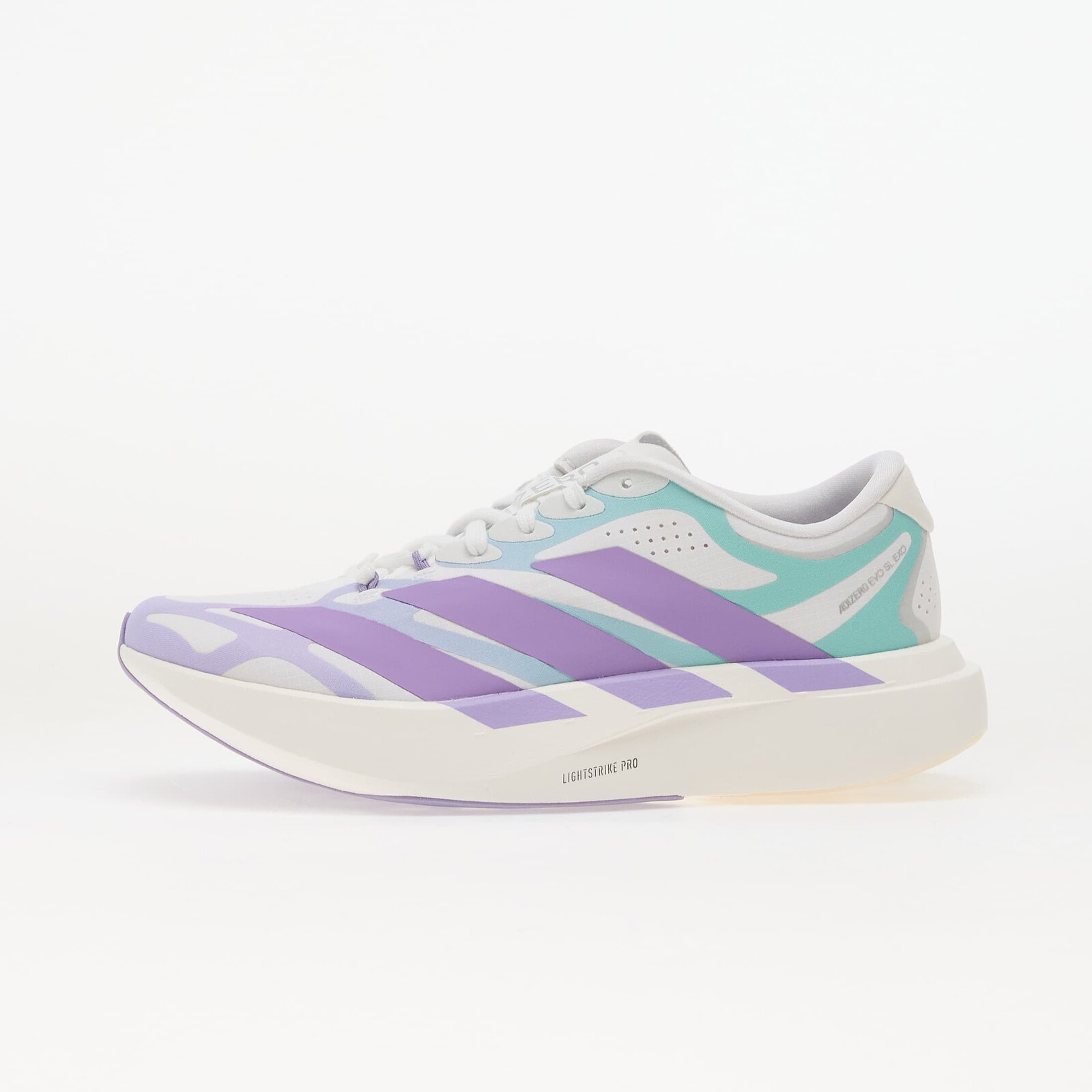 Sneakers adidas ADIZERO EVO SL Exo LIGHTSTRIKEPRO Running Ftwr White/ Violet Fusion/ Pulse Mint UK 6.5
