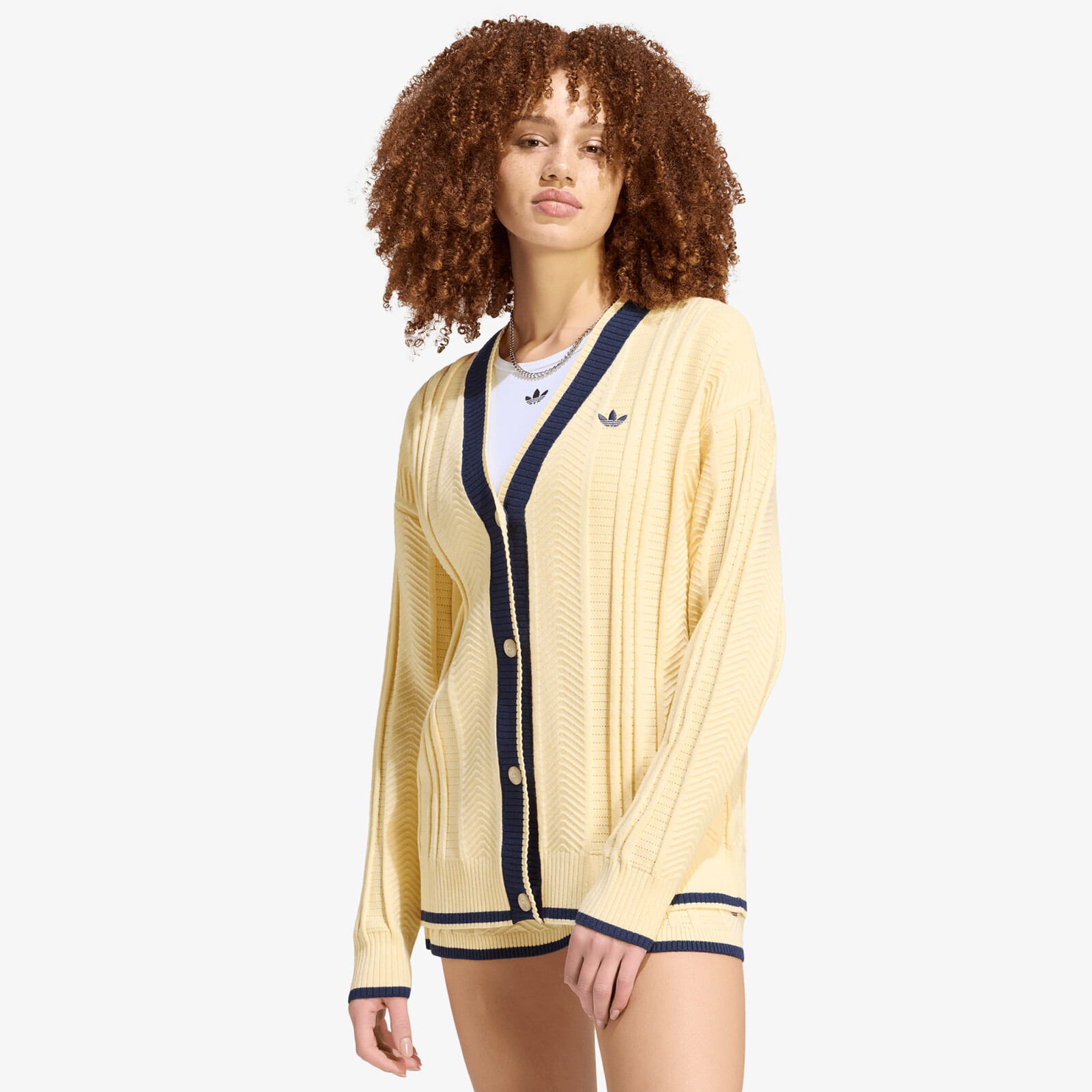 Sweater adidas Cable Knit Cardigan Warm Vanilla S