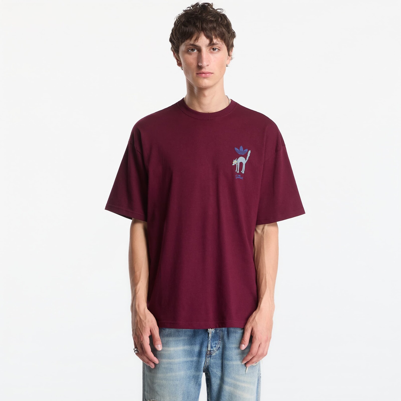 T-shirt adidas Snowball Graphic Oversized T-shirt Maroon S
