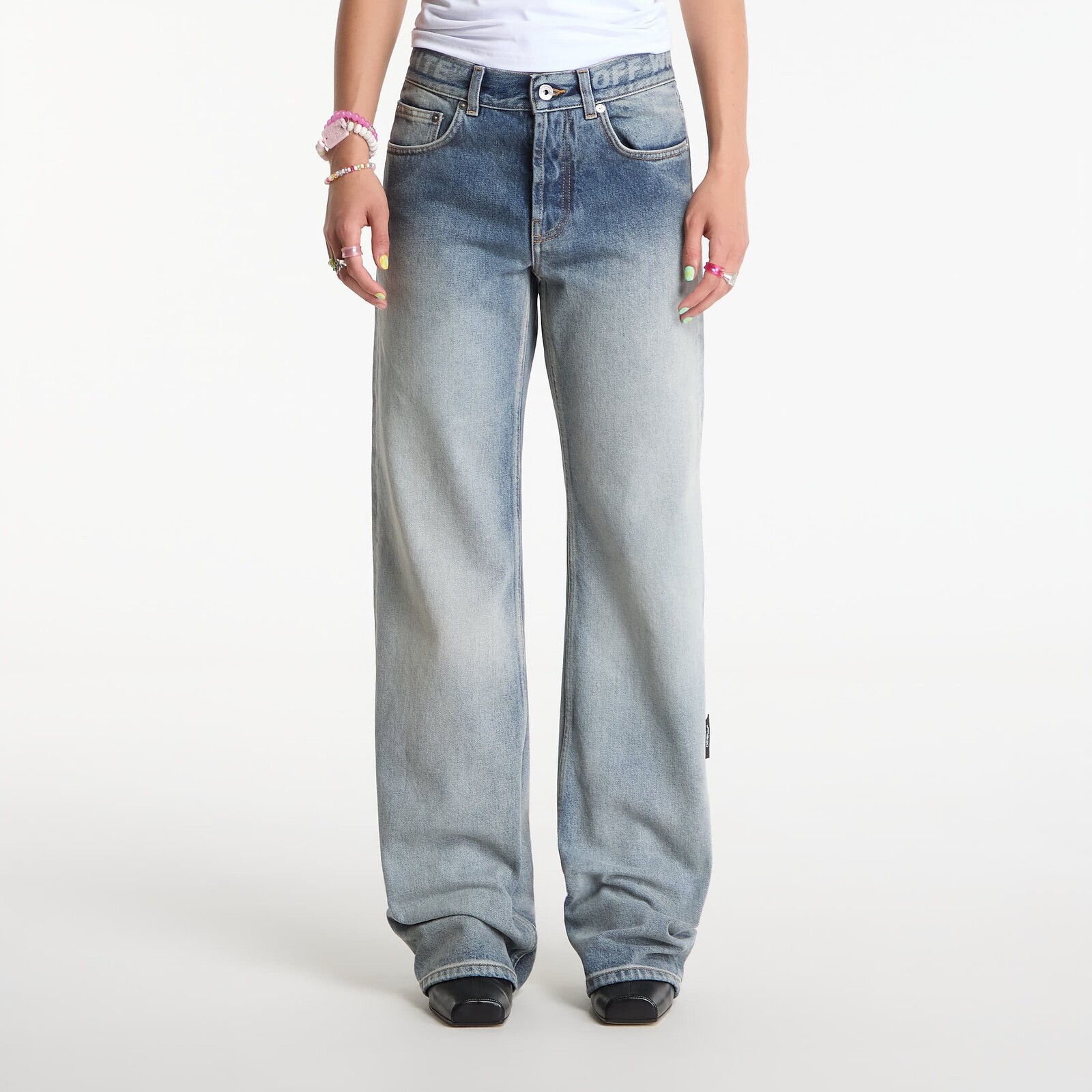 Pants Off-White Indust Susy Denim Pants Ombre Blue 28