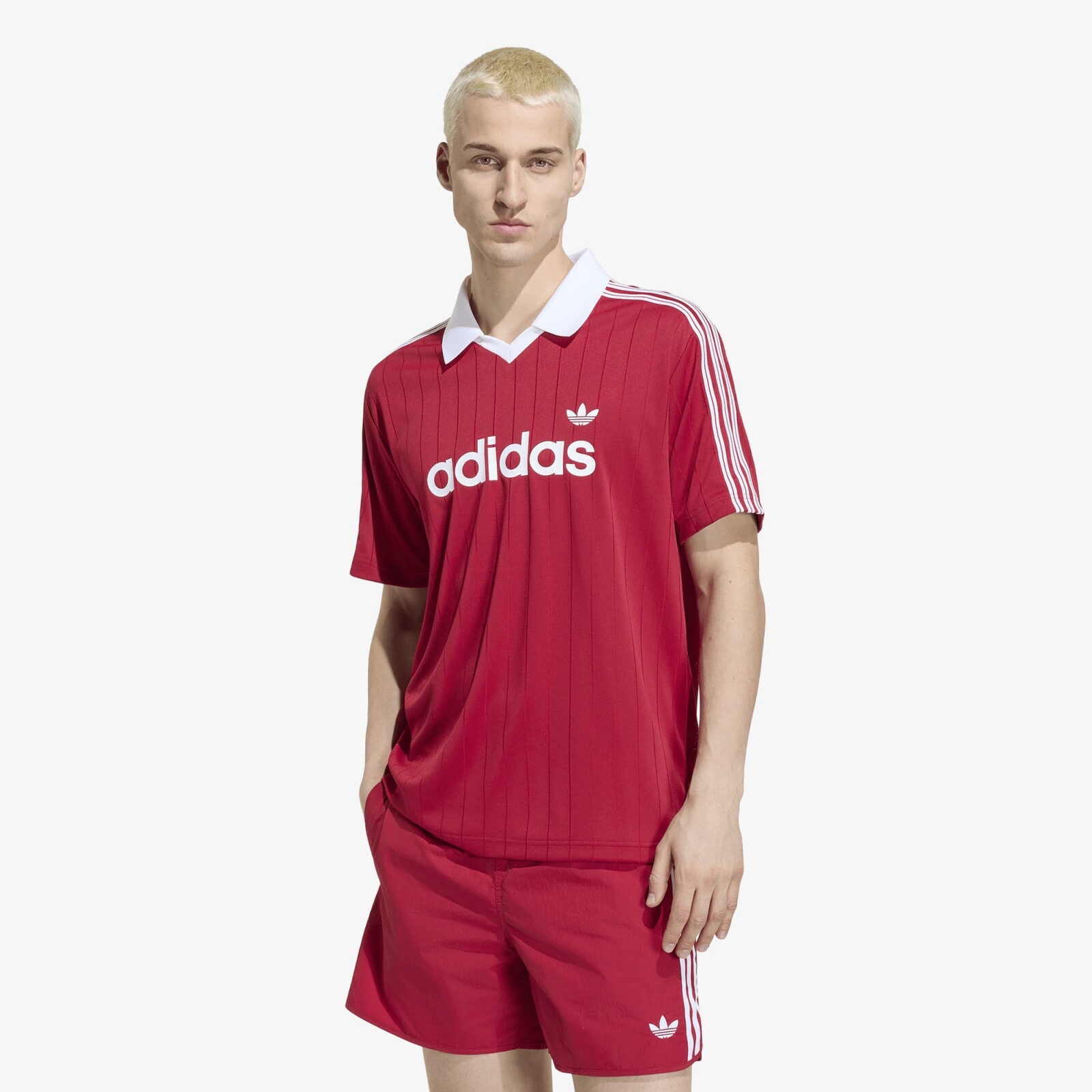 Jersey adidas Drop Needle Jersey Team Victory Red/ White XL