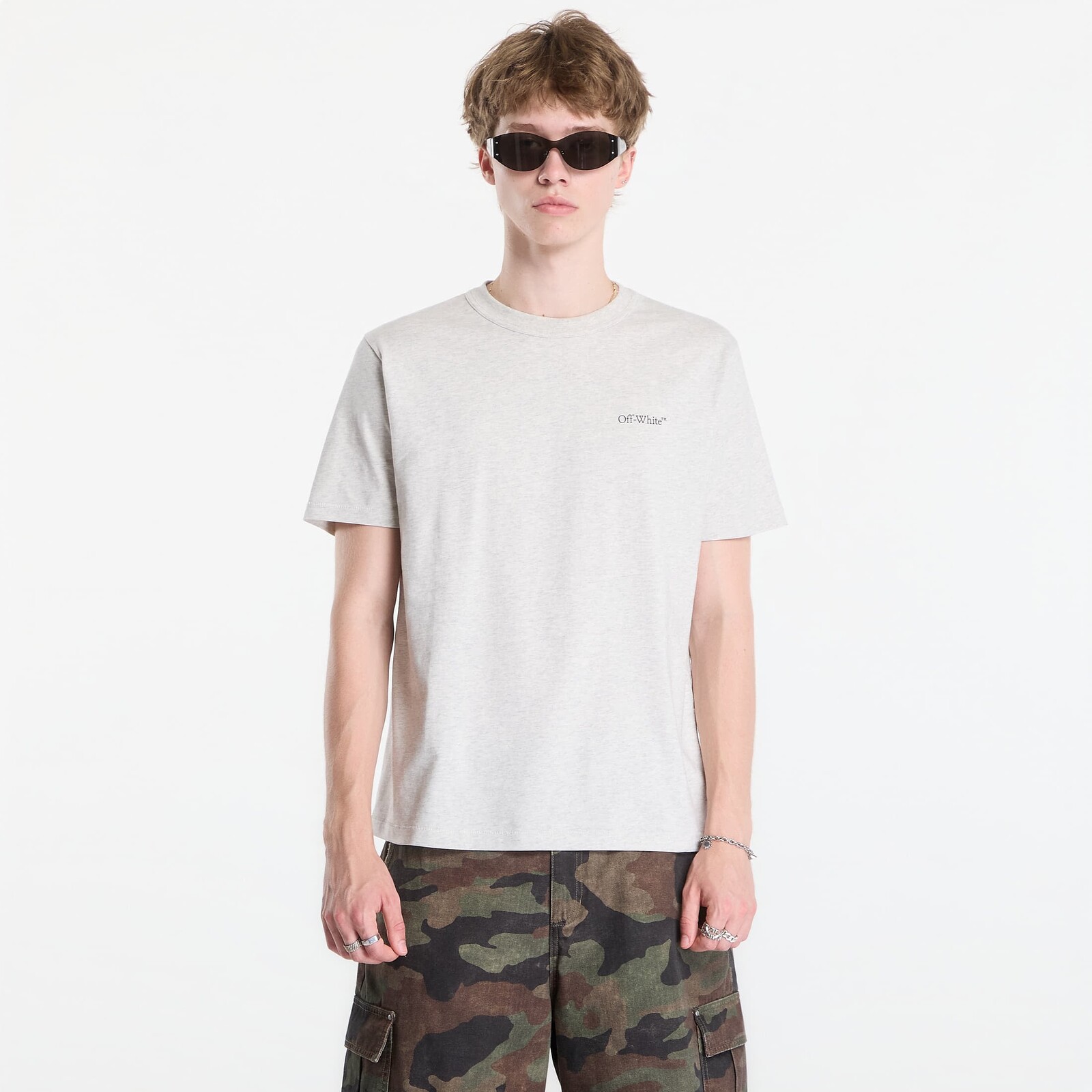 T-shirt Off-White Small Bookish Regular S/S Tee UNISEX Grey XL