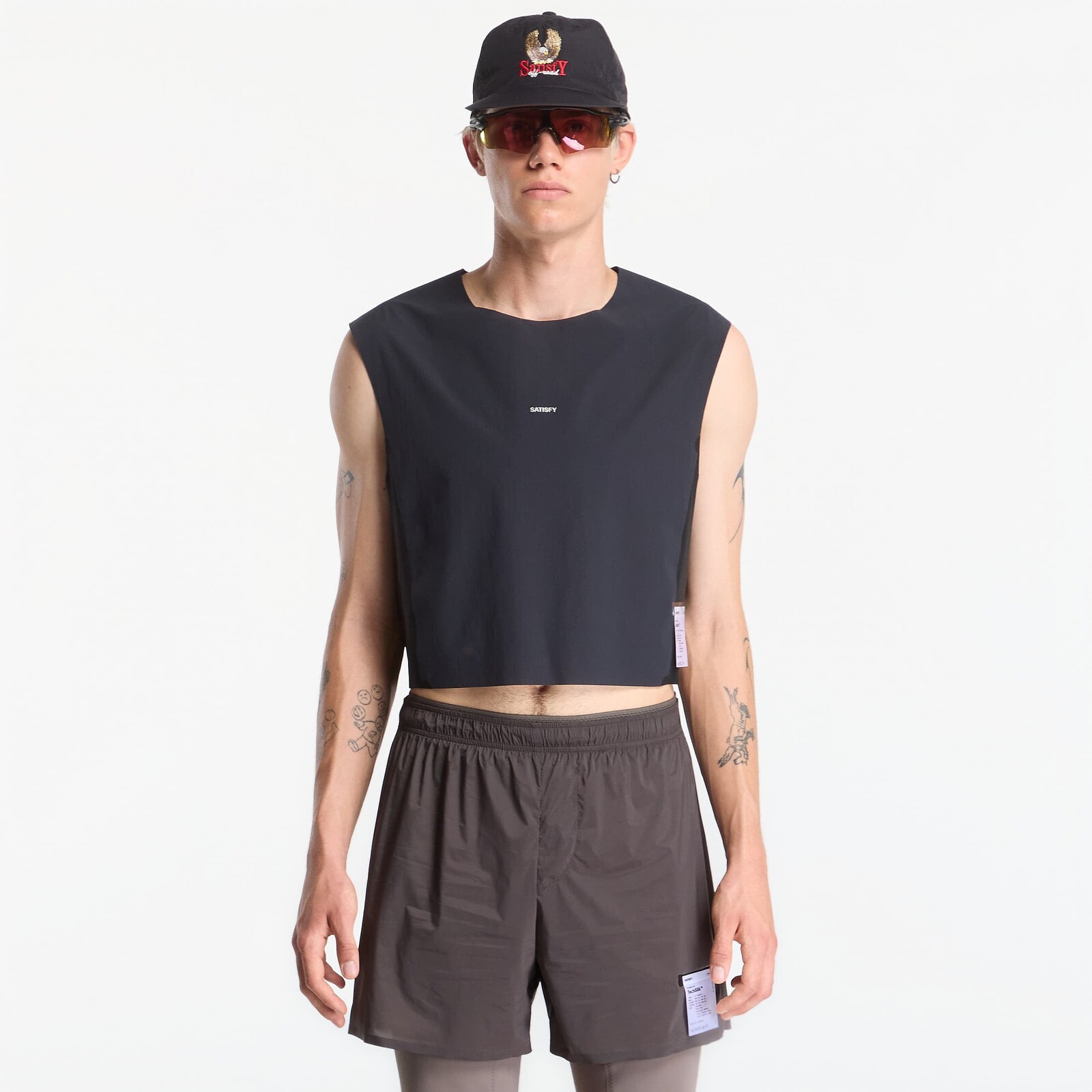 T-shirt Satisfy Justice Trail Cropped Muscle Tee Black S