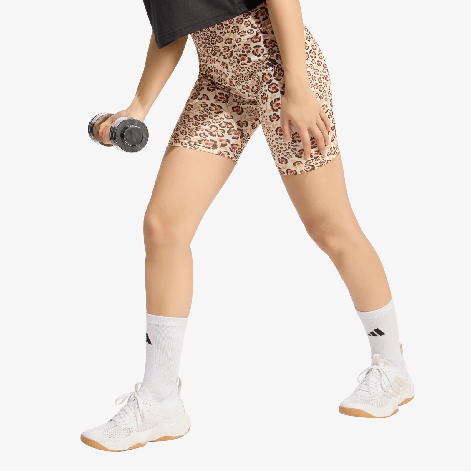 adidas x Farm Rio Bike Shorts Ecru Tint/ Shadow Brown/ Multicolor M