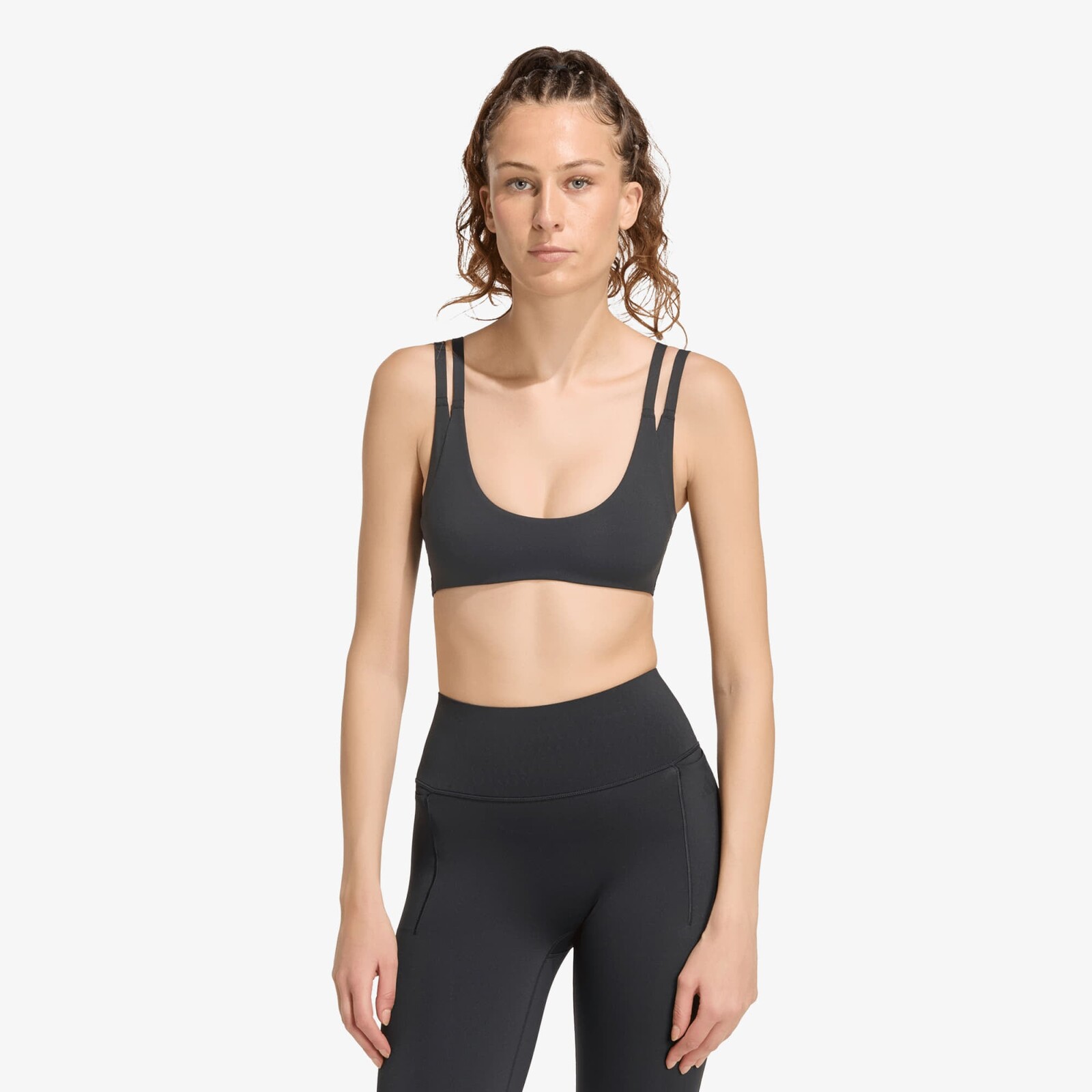 adidas Optimé Workout Reversible Twist Light Support Bra Black S