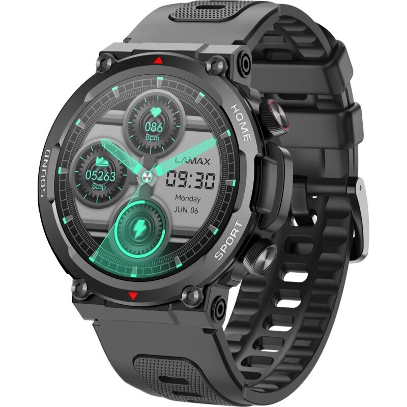 LAMAX Electronics Xplore Black smart watch 1 pc