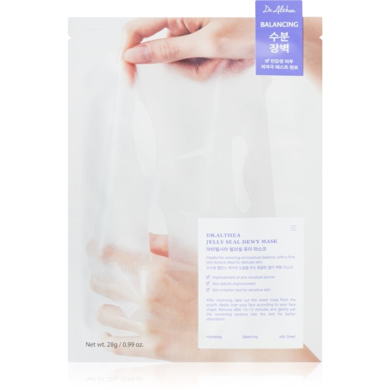 Dr. Althea Jelly Seal Dewy Mask moisturising face sheet mask with regenerative effect 28 g